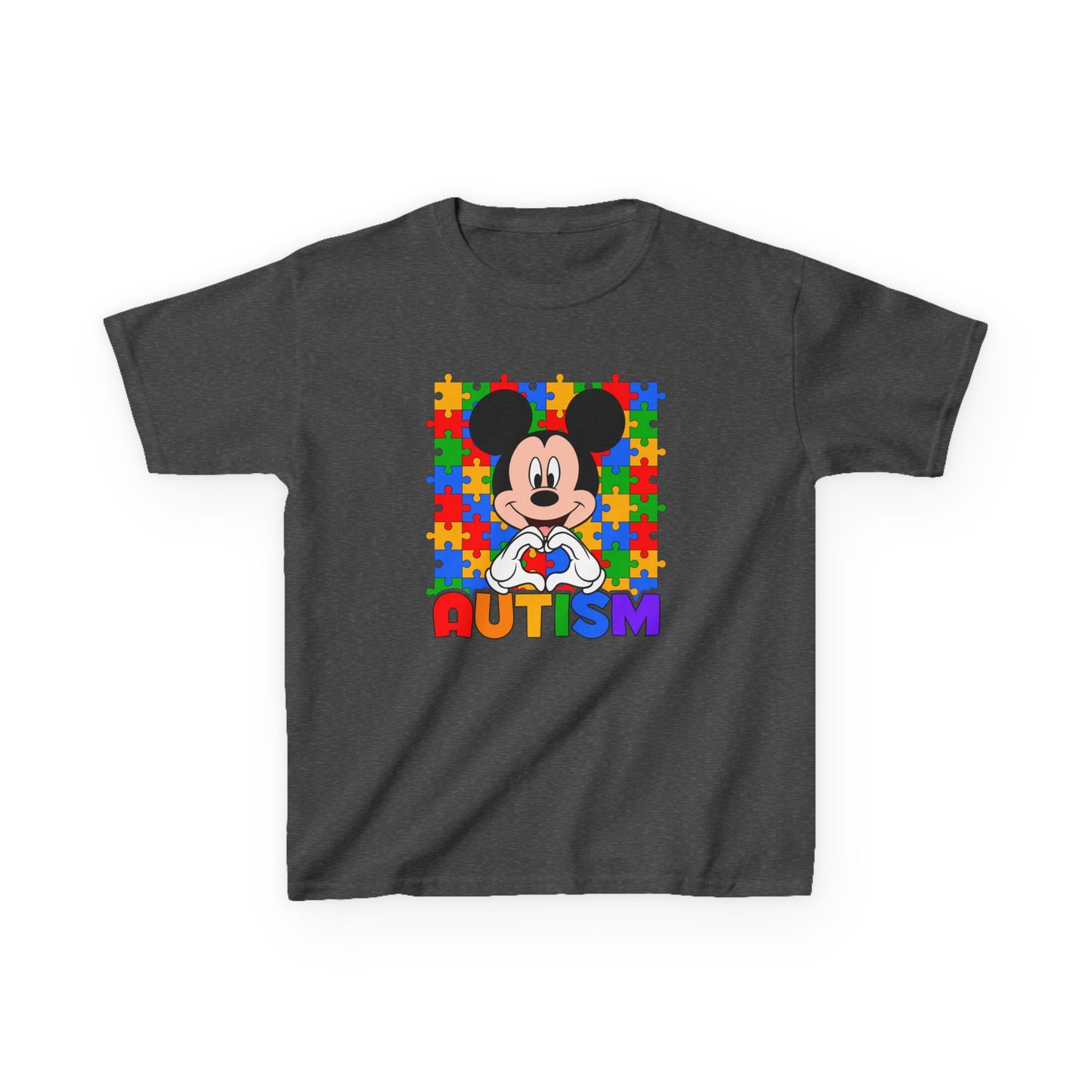 Kids Autism Puzzle Heart T-Shirt