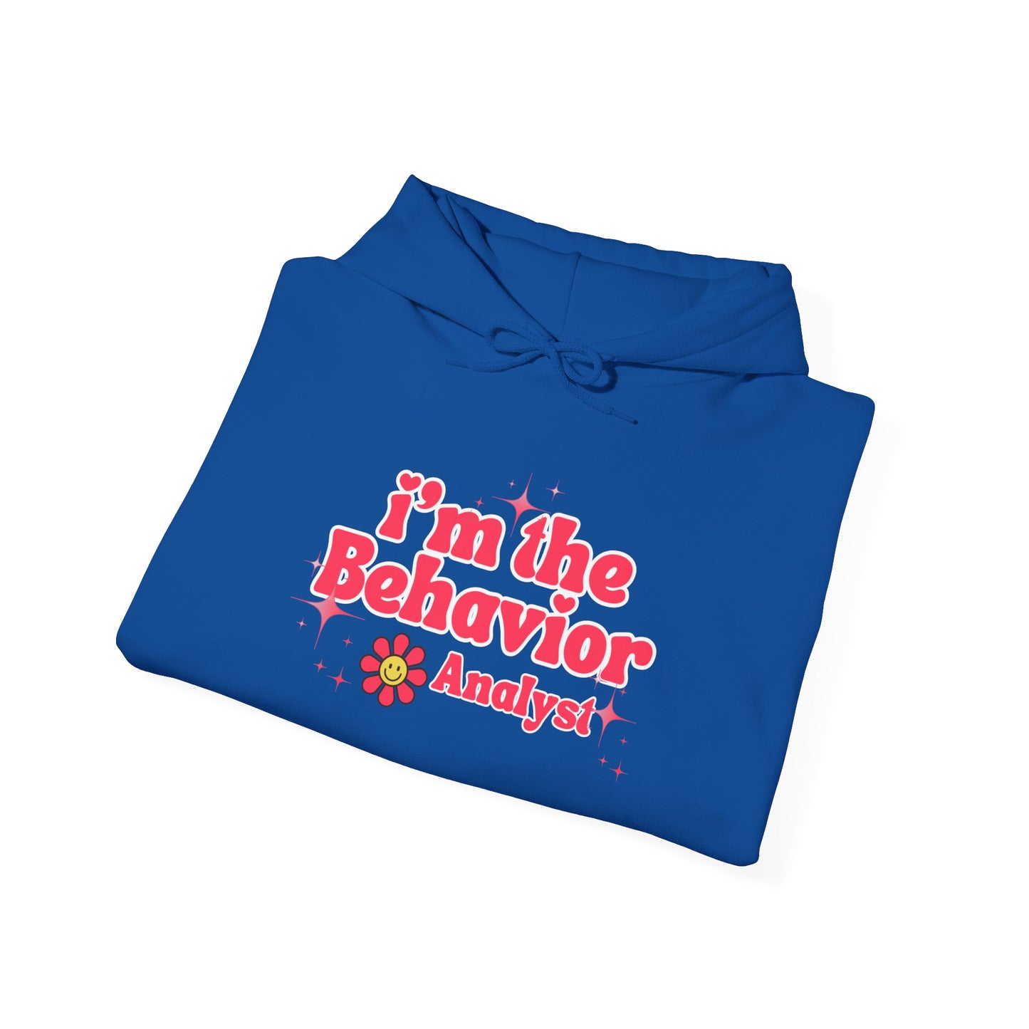 Behavior Analyst Hoodie — “I’m the Behavior Analyst” Retro Floral Design