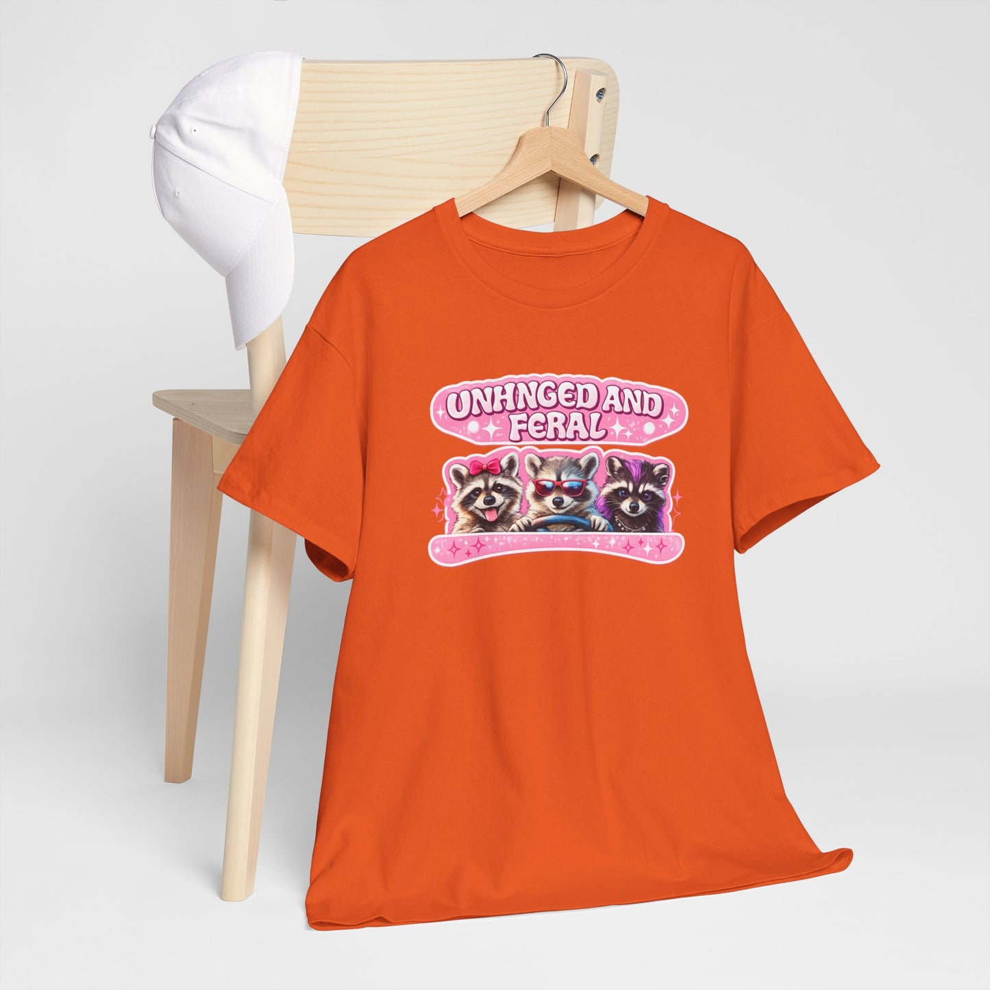 Unhinged and Feral Raccoon Tee