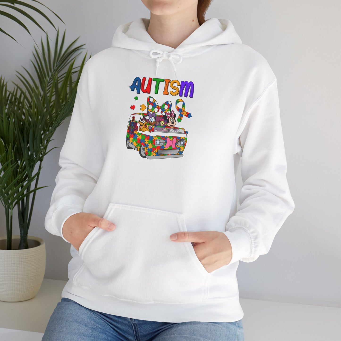 Autism Awareness Puzzle Heart Hoodie — Colorful Support Sweatshirt