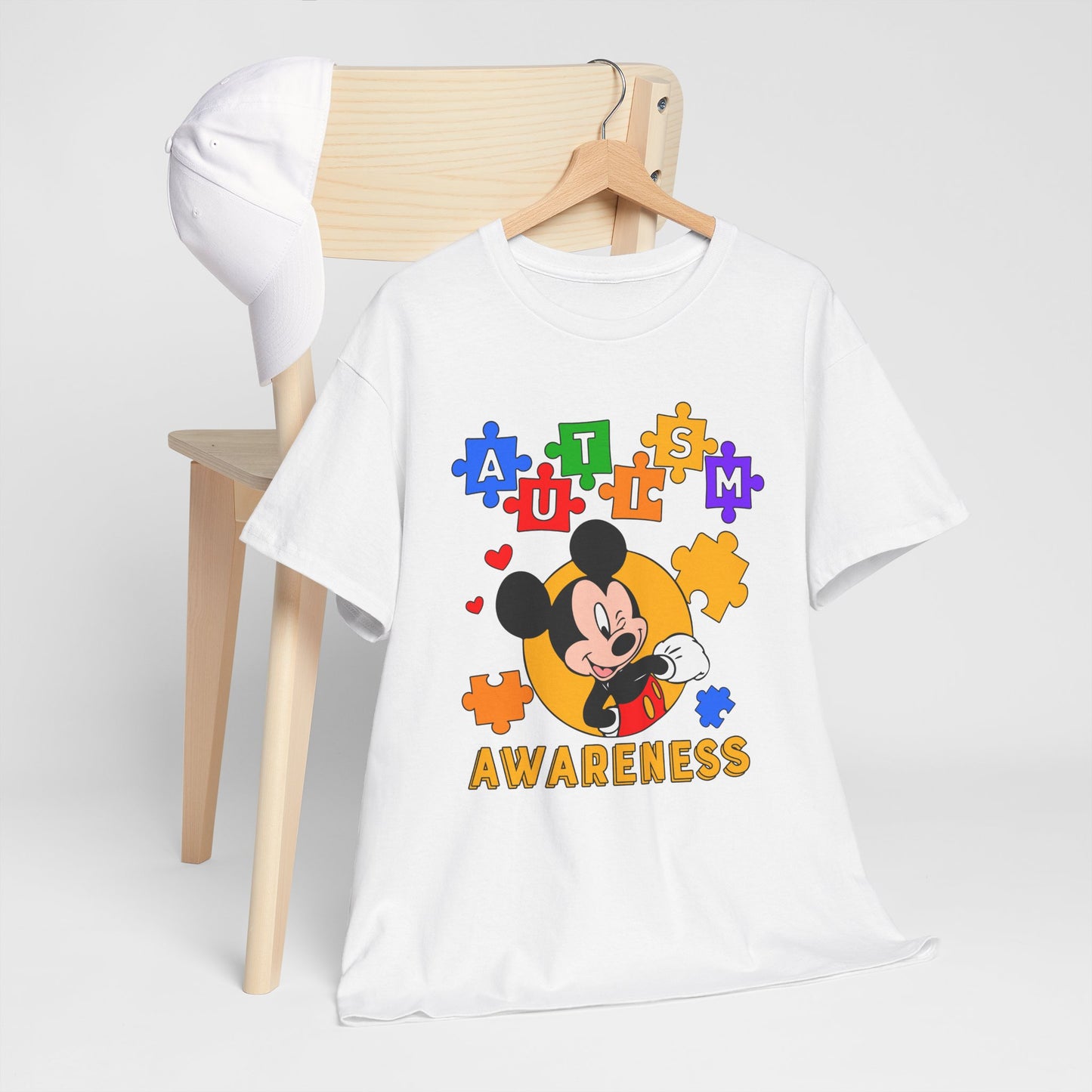 Autism Awareness Puzzle Tee — Cute Character Design