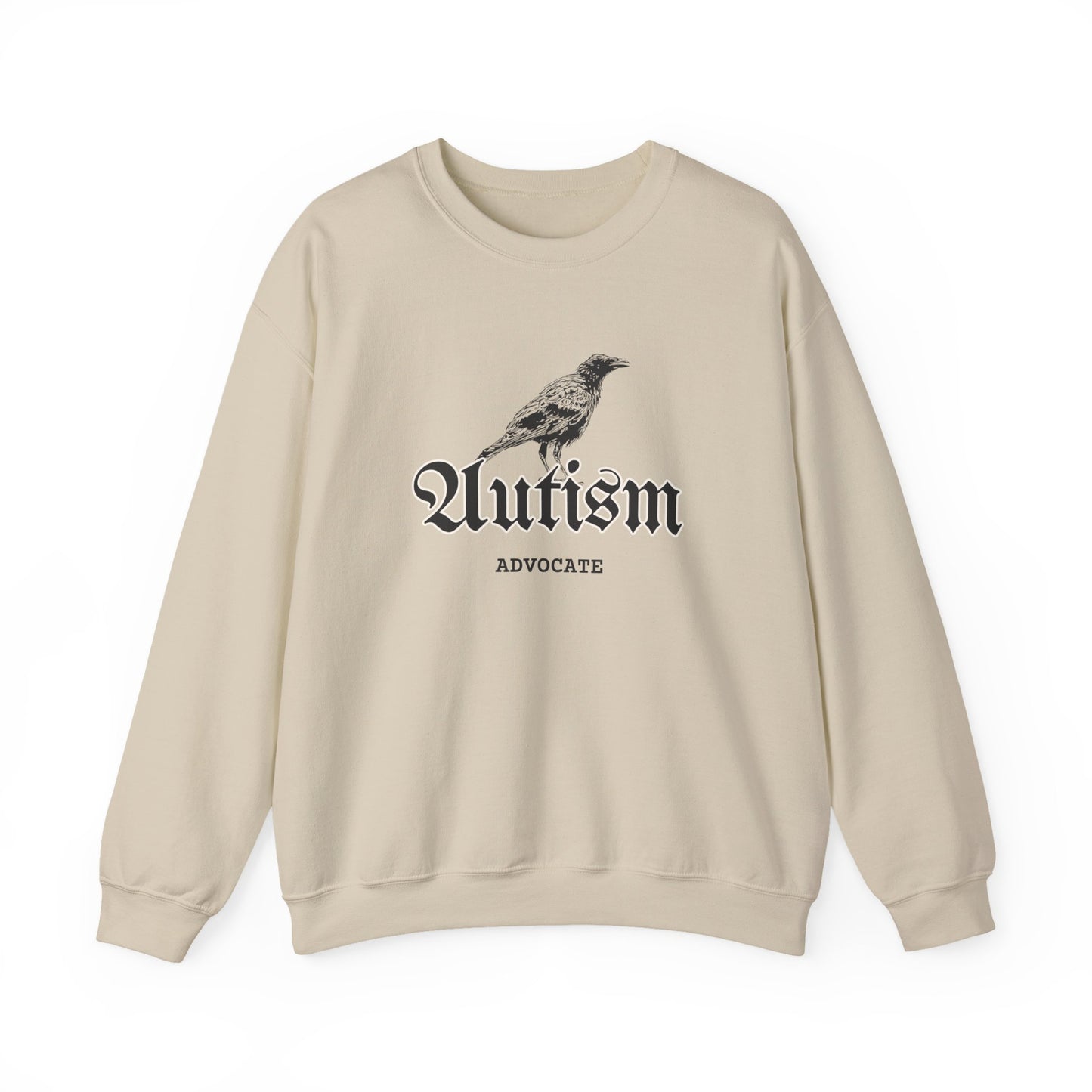 Autism Advocate Crewneck Sweatshirt — Vintage Raven Graphic