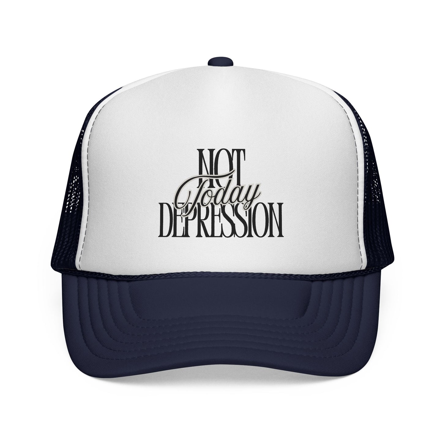 Trucker Cap — "Not Today Depression" Embroidered Mental Health Awareness Hat