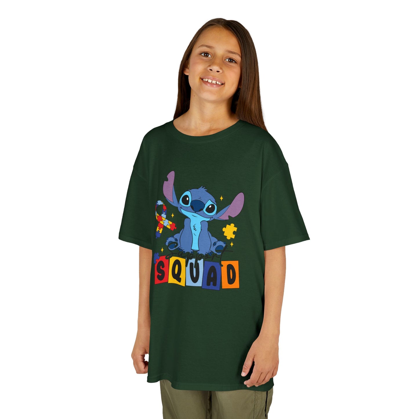 Kids Tee — Cute Stitch 'Squad' Graphic Shirt for Disney Fans
