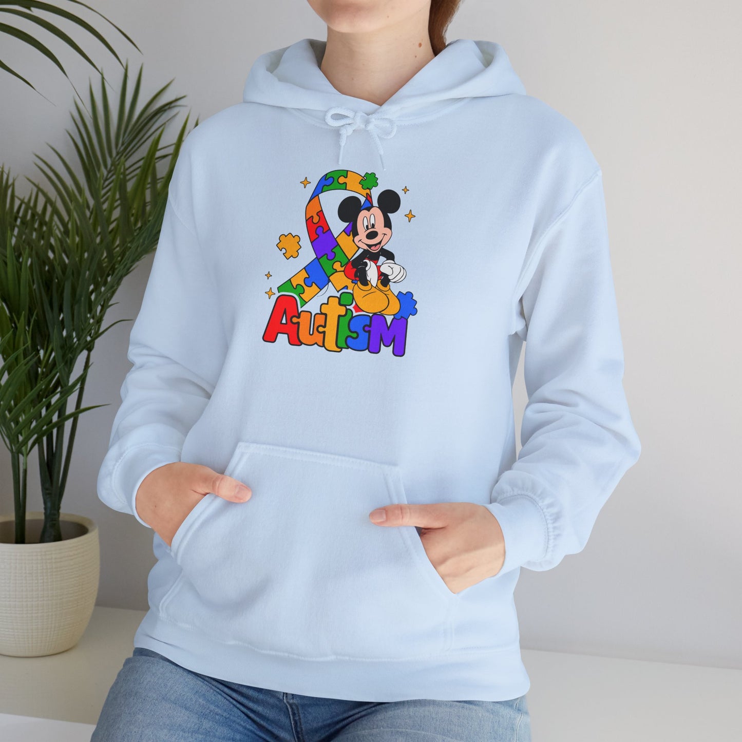 Autism Awareness Hoodie — Colorful Puzzle Heart Design