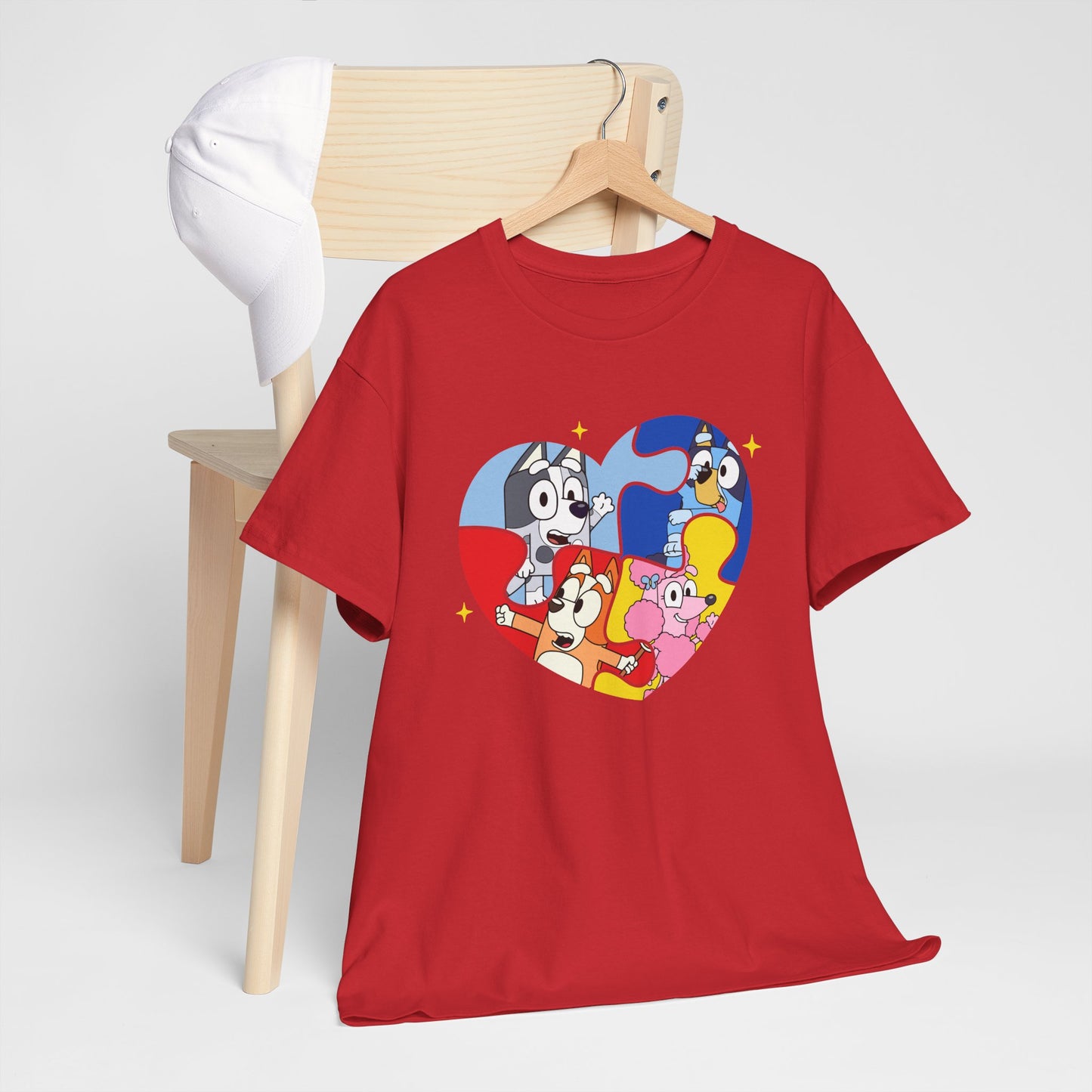 Cartoon Heart Characters T-Shirt — Cute Colorful Kids’ Graphic Tee