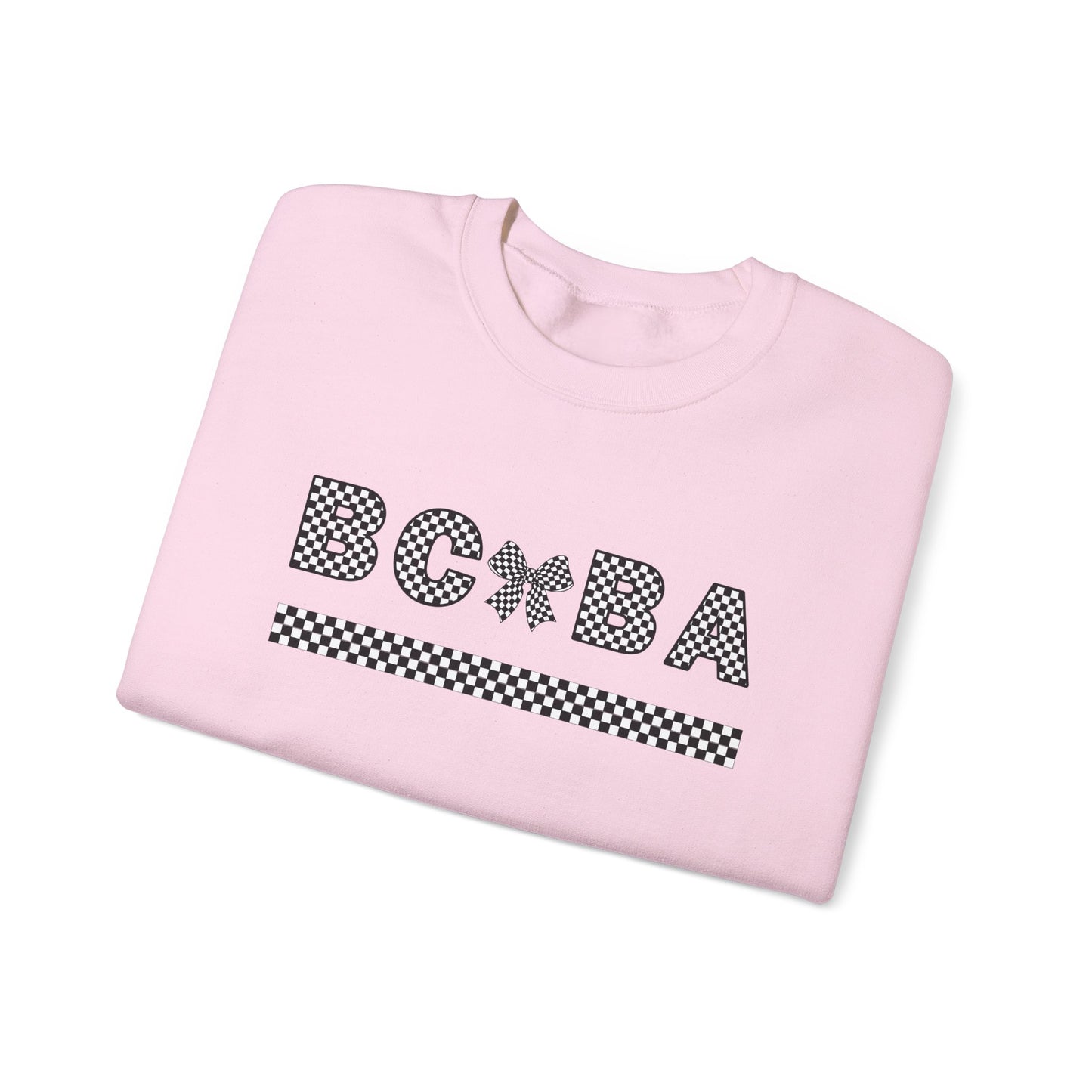 BCBA Bow Checkerboard Crewneck Sweatshirt