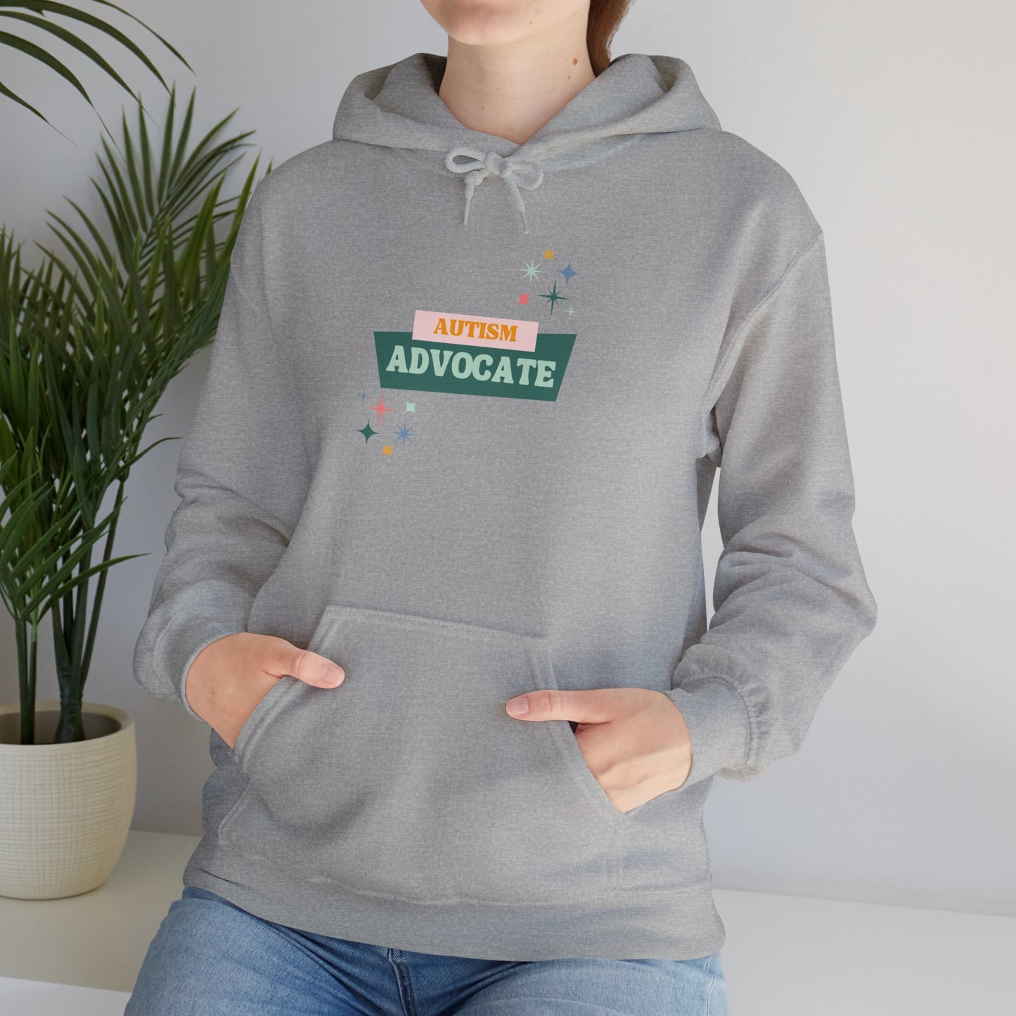 Advocate Badge Hoodie — Autism Advocate Graphic Pullover