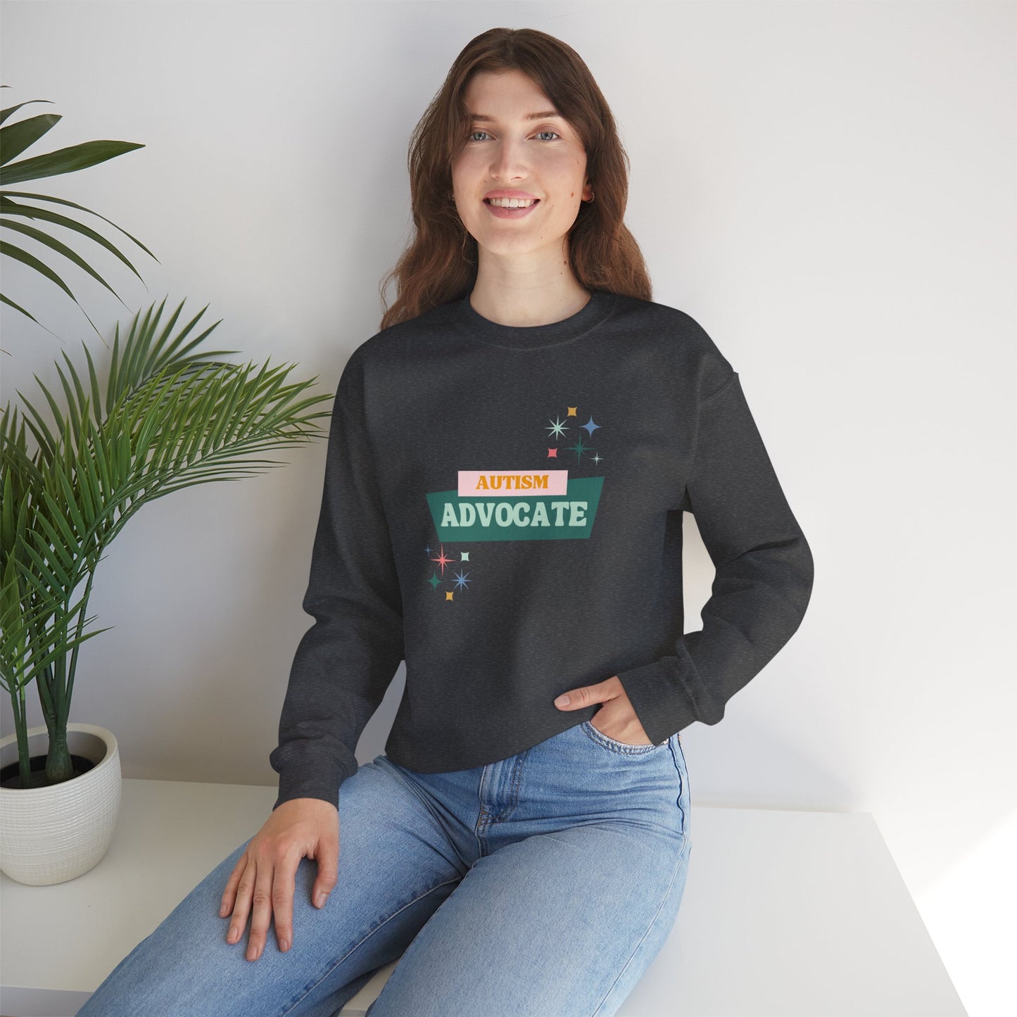 Autism Advocate Crewneck Sweatshirt — Support & Awareness Pullover