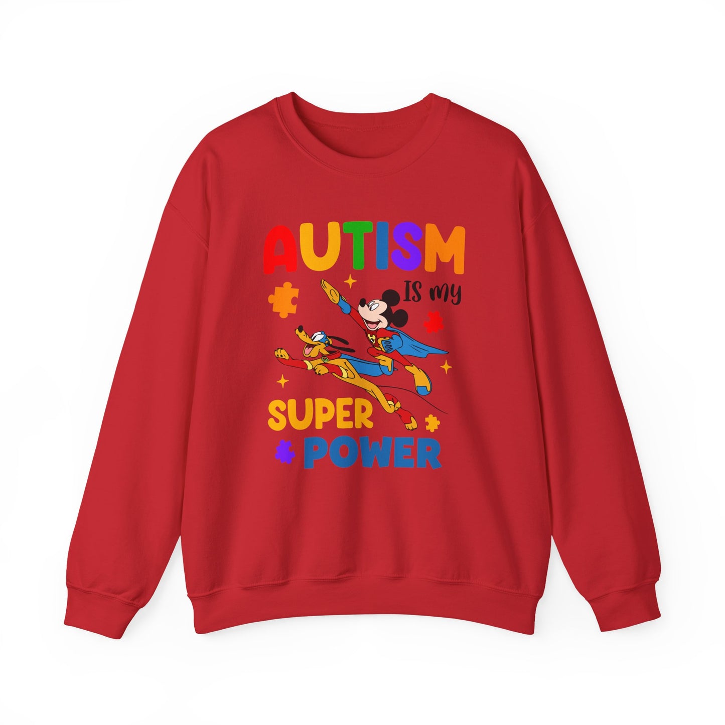Autism Is My Superpower Crewneck Sweatshirt