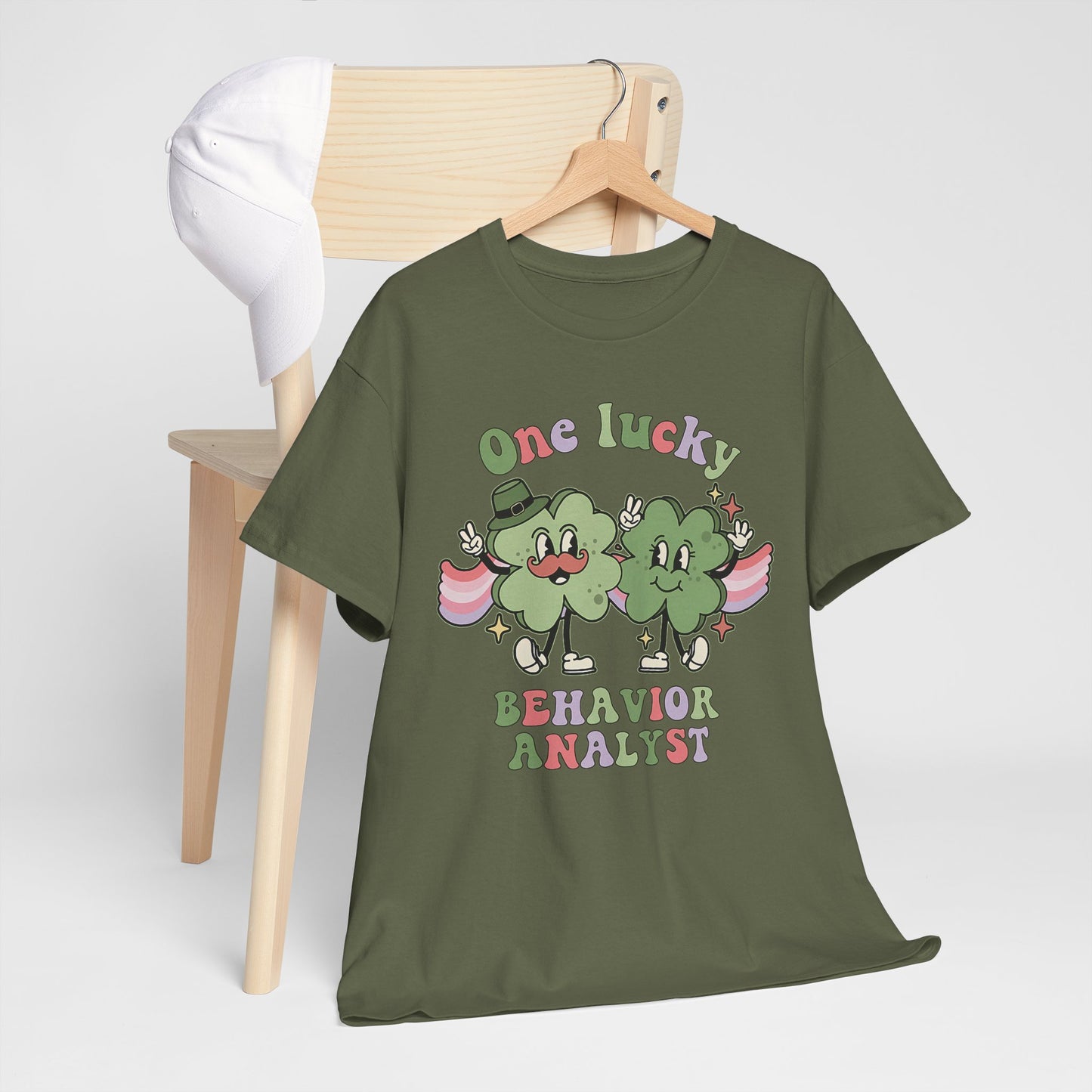 One Lucky Behavior Analyst T-Shirt — St. Patrick’s Day Shamrock ABA Shirt
