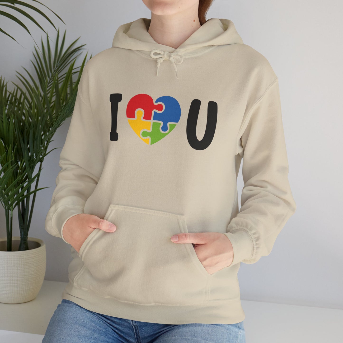 I Love You Puzzle Hoodie