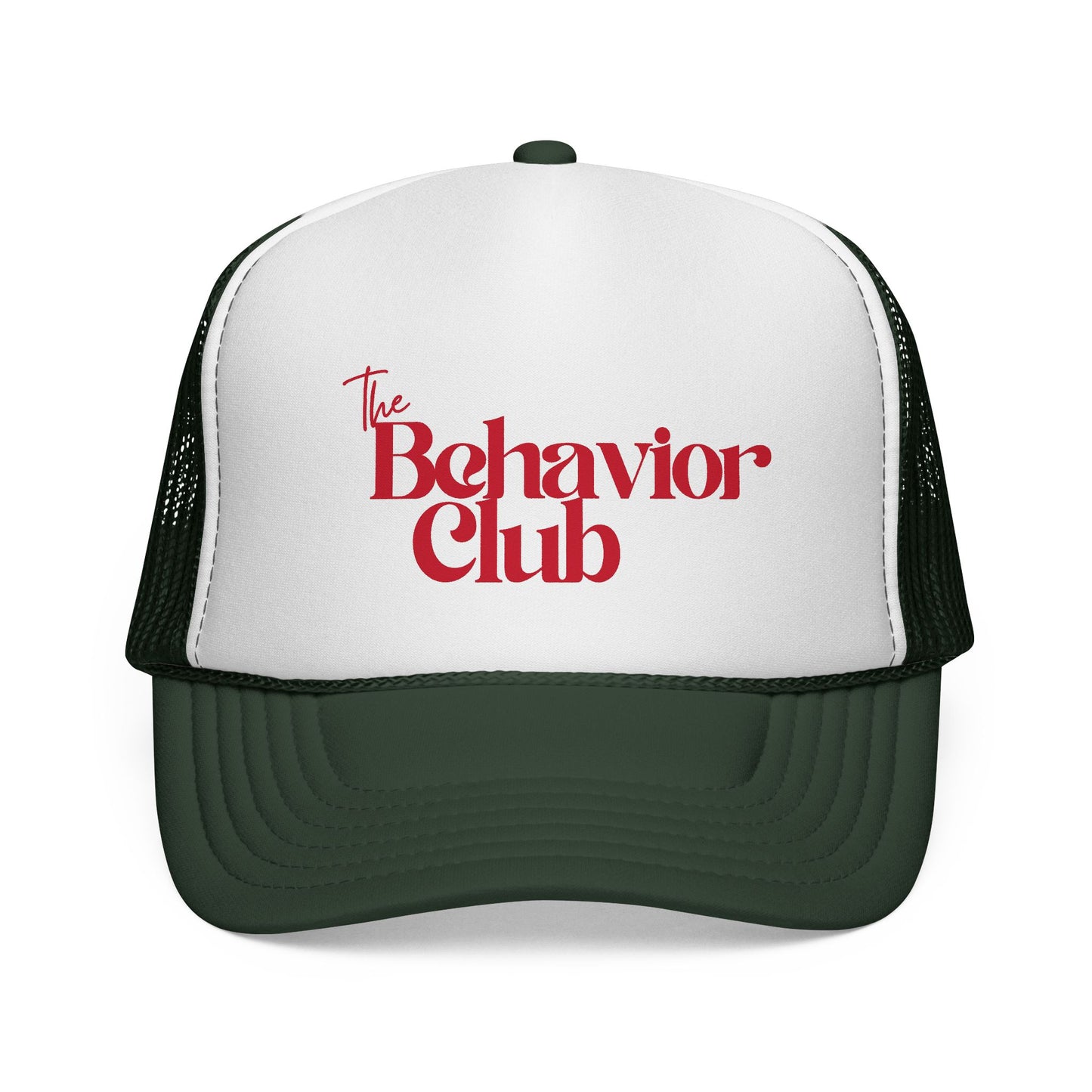 Trucker Hat — "The Behavior Club" Retro Logo Mesh Cap