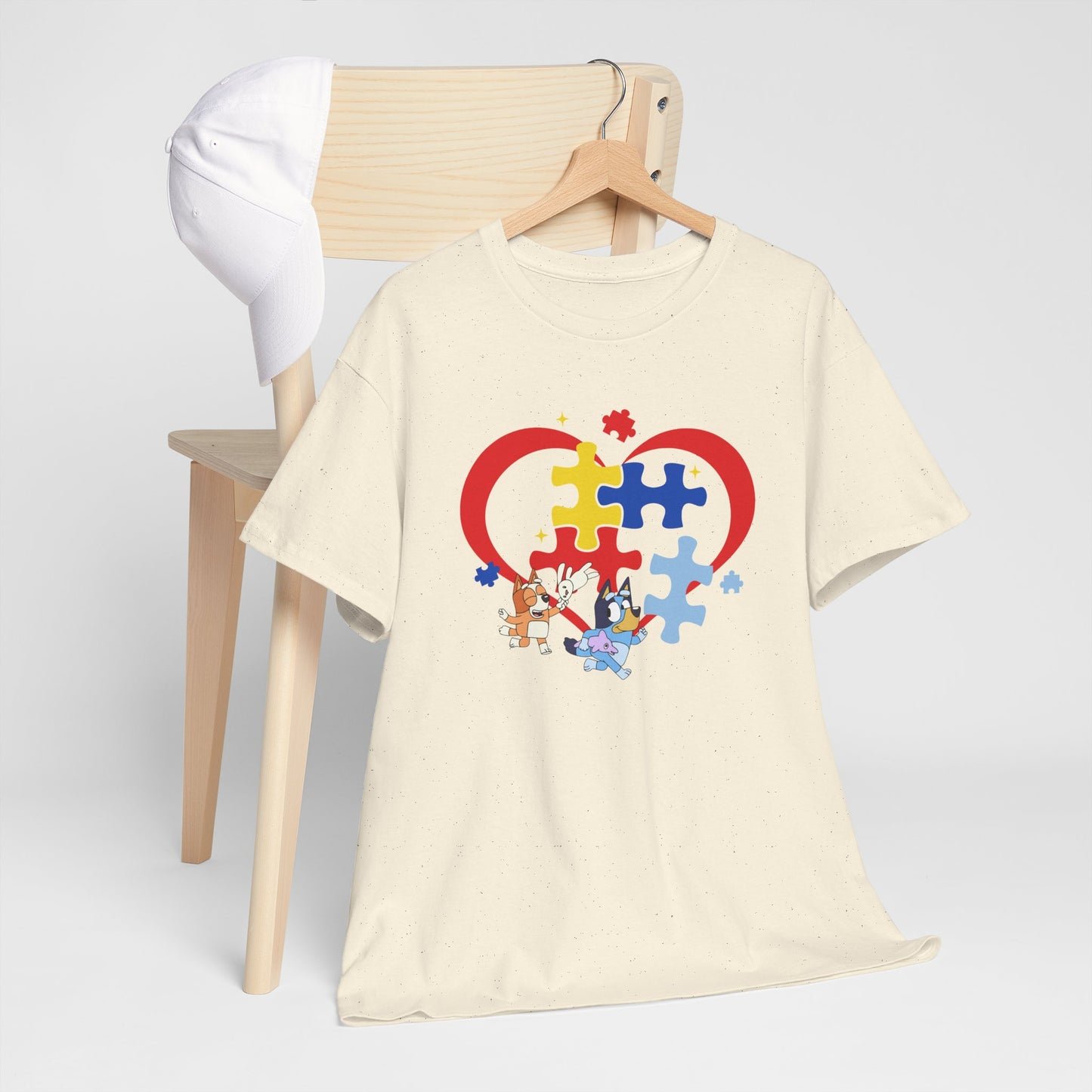 Autism Awareness Heart Puzzle T-Shirt