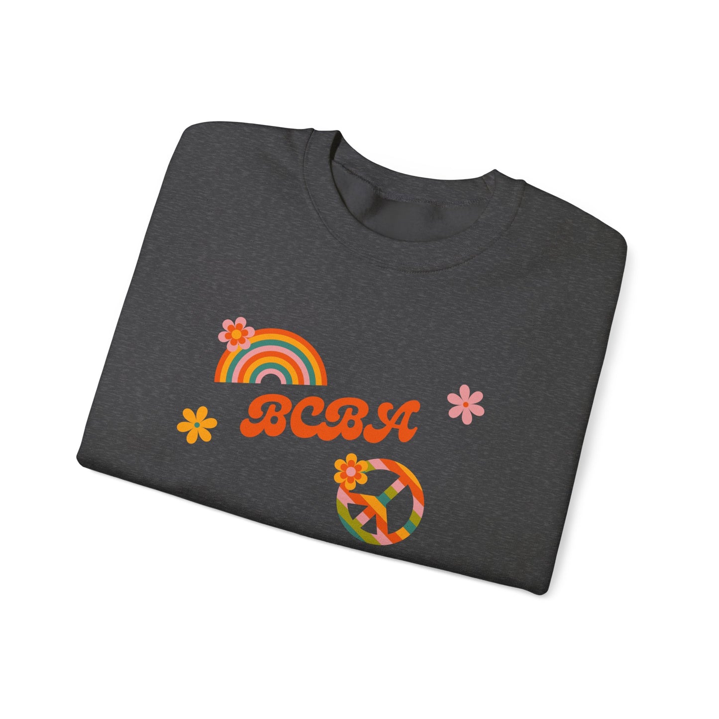Retro Rainbow ‘BCBA’ Crewneck Sweatshirt