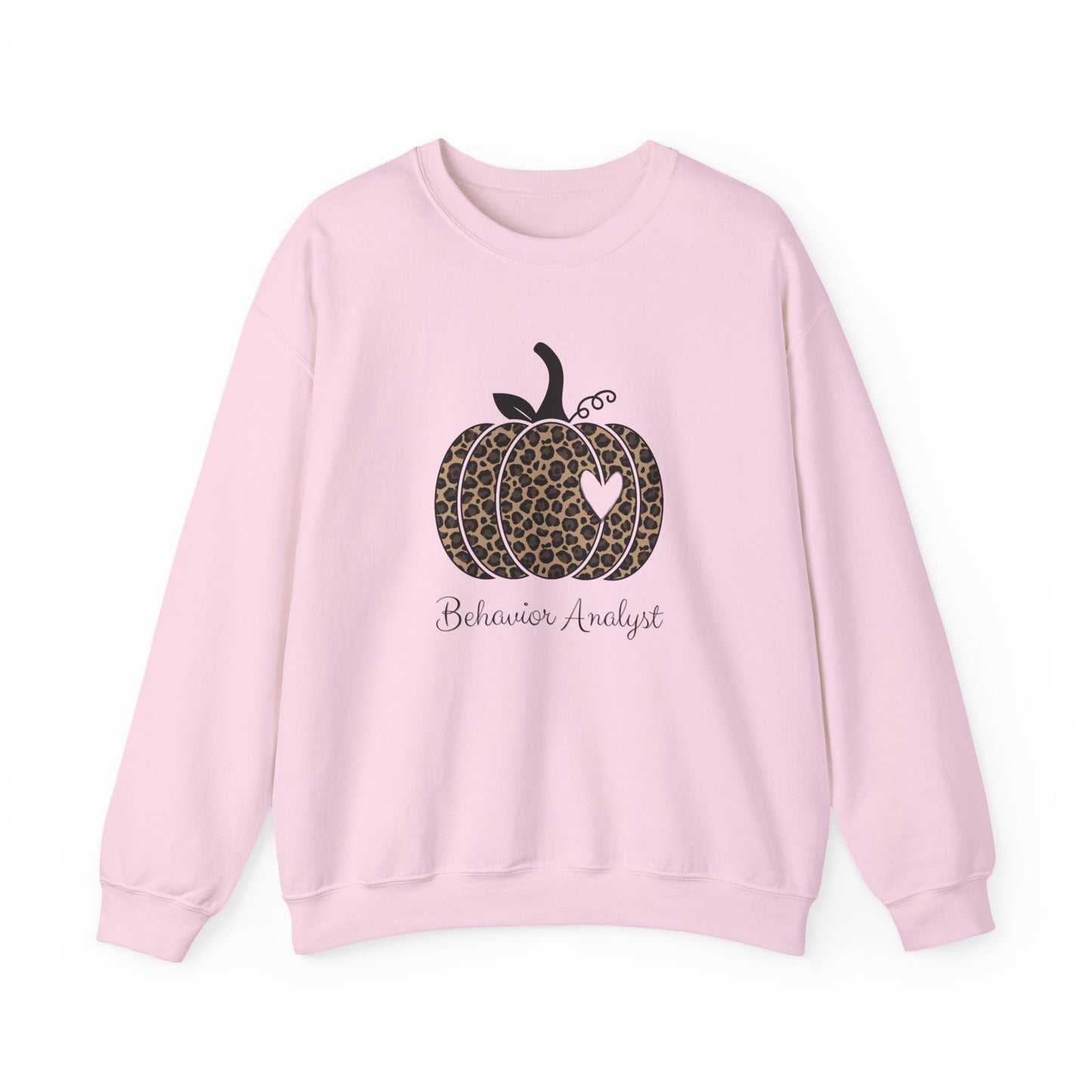 Leopard Pumpkin "Behavior Analyst" Crewneck Sweatshirt