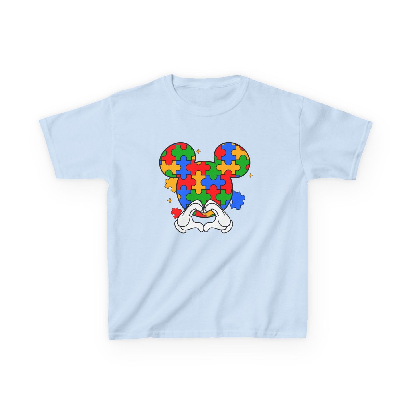 Kids Puzzle Mouse Autism Awareness T‑Shirt