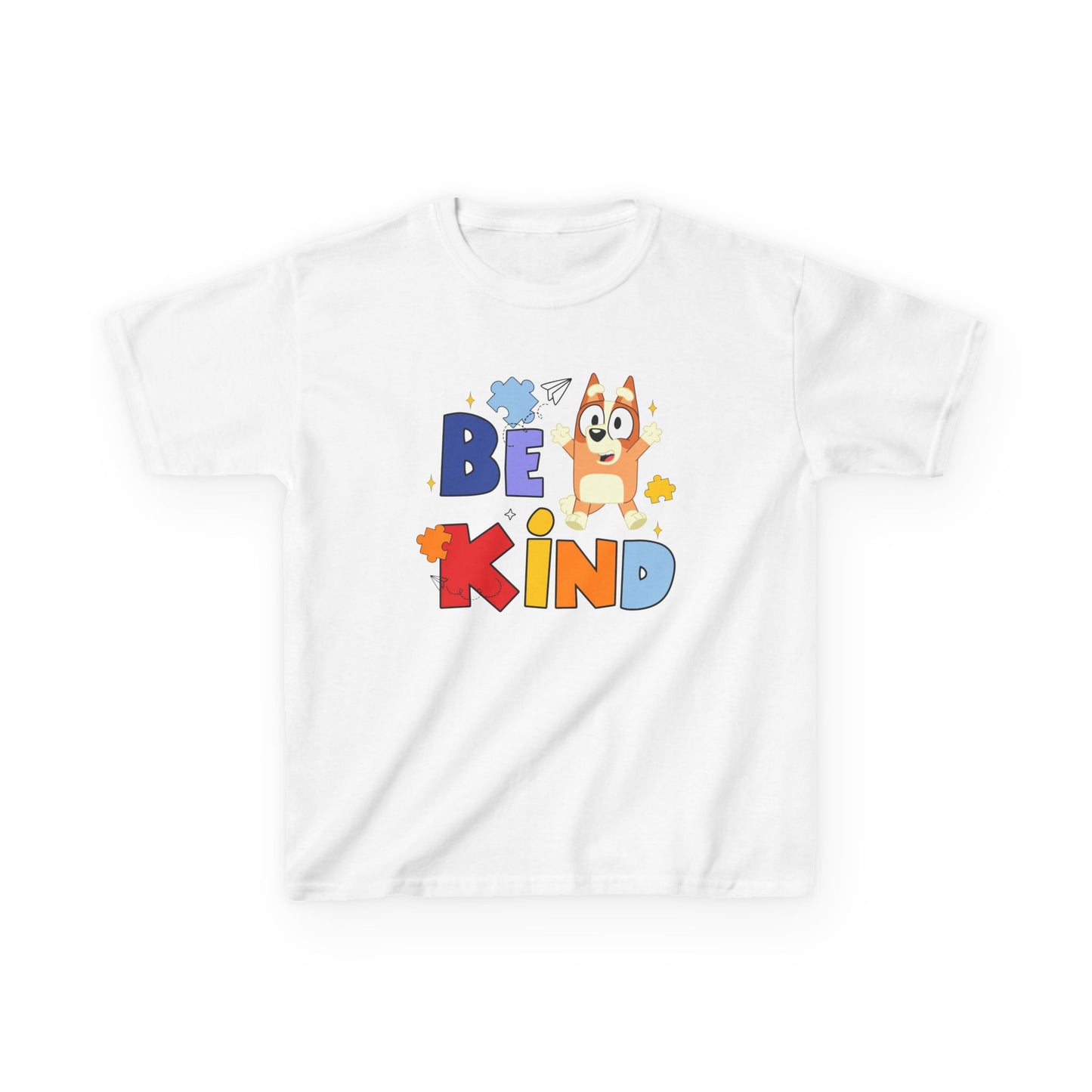 Kids Autism Awareness T-Shirt — Colorful Puzzle Heart Design