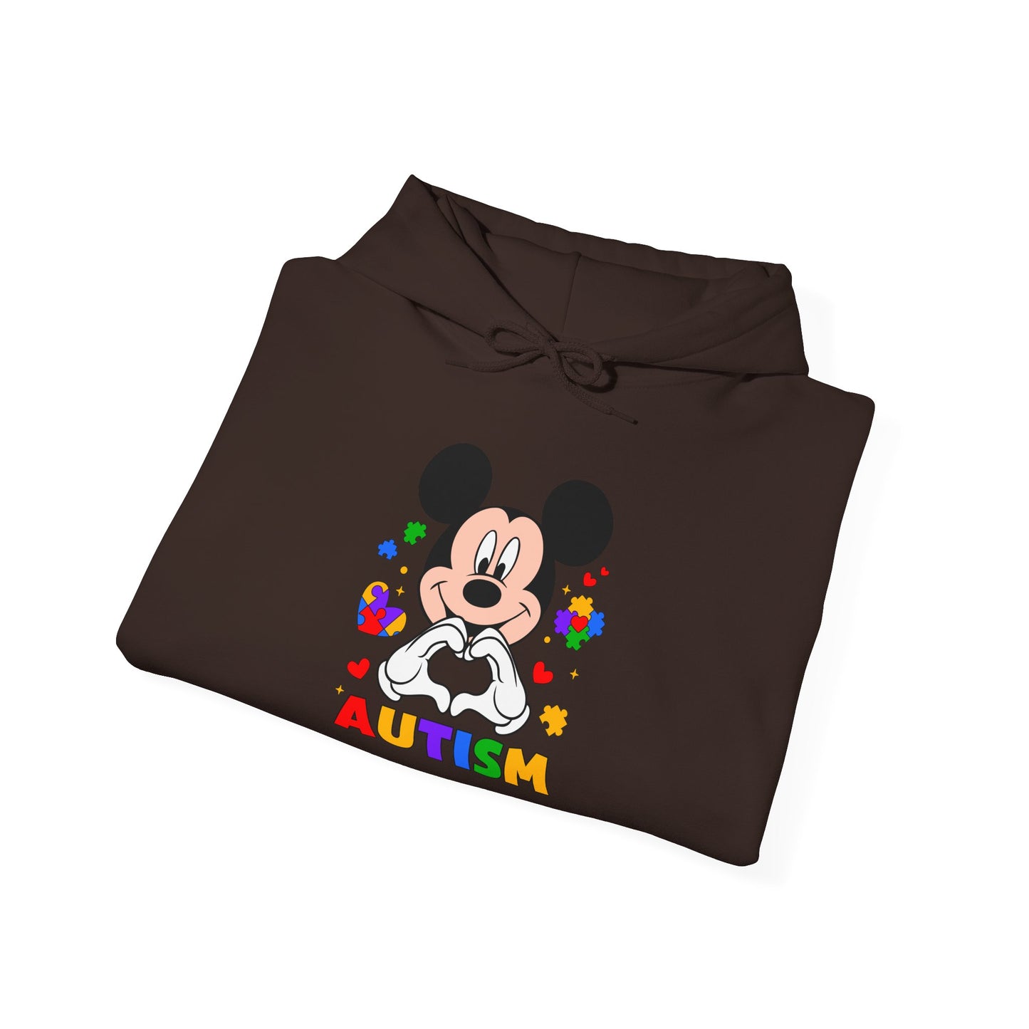 Autism Awareness Hoodie — Colorful Puzzle Heart Design