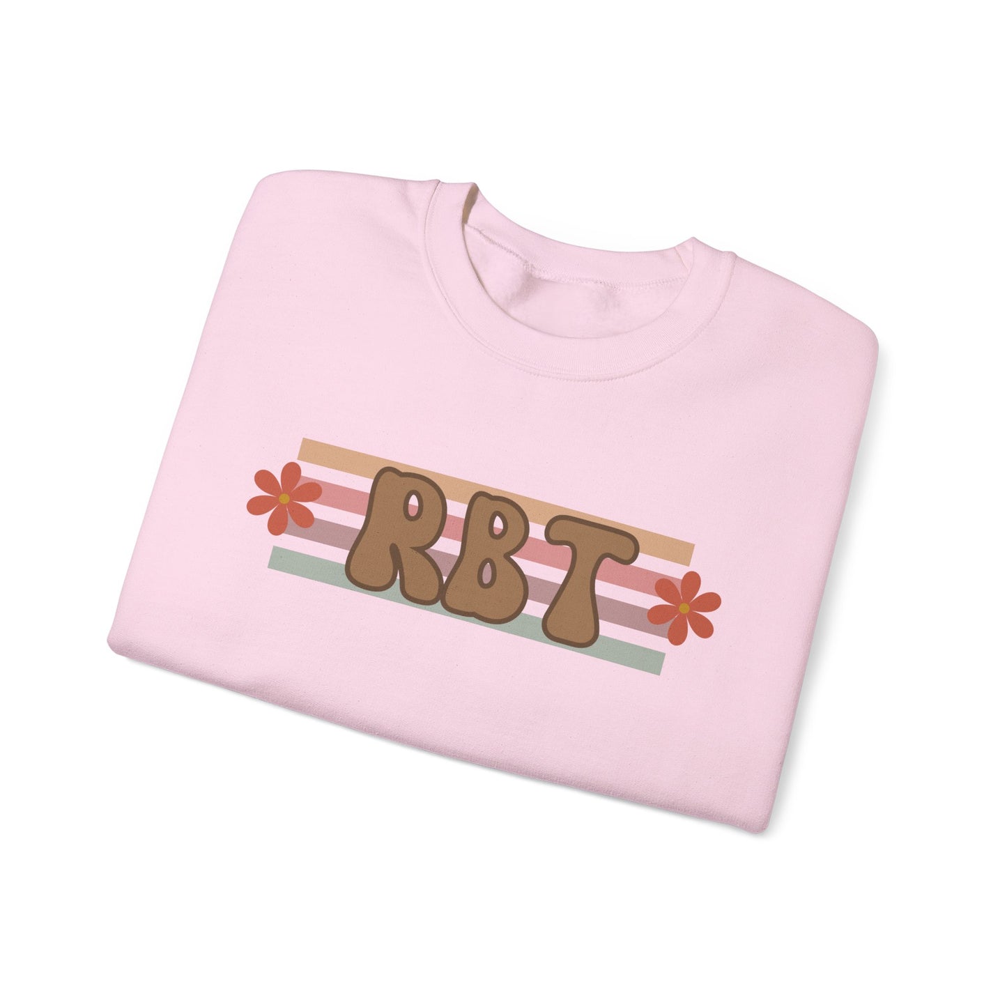 Retro RBT Floral Stripe Crewneck Sweatshirt