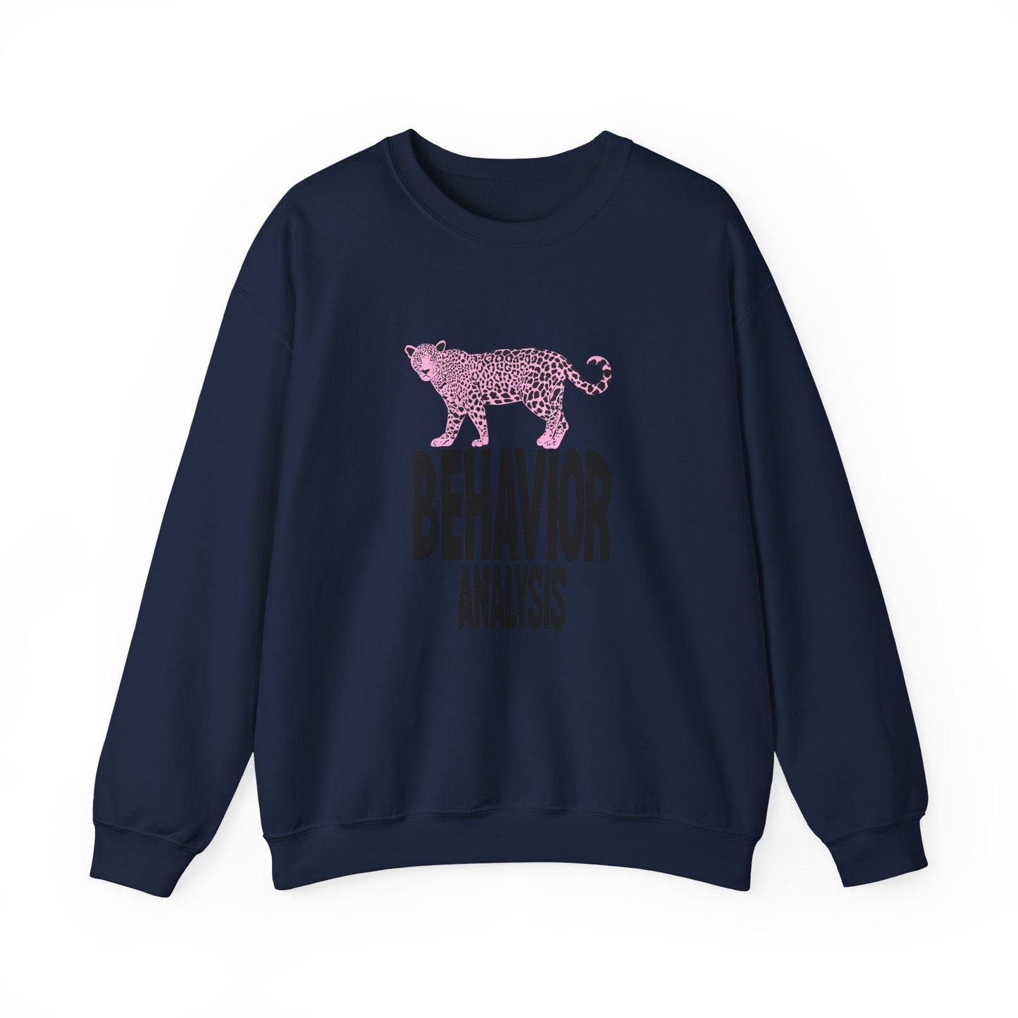 Behavior Analysis Leopard Crewneck Sweatshirt for Animal Lovers