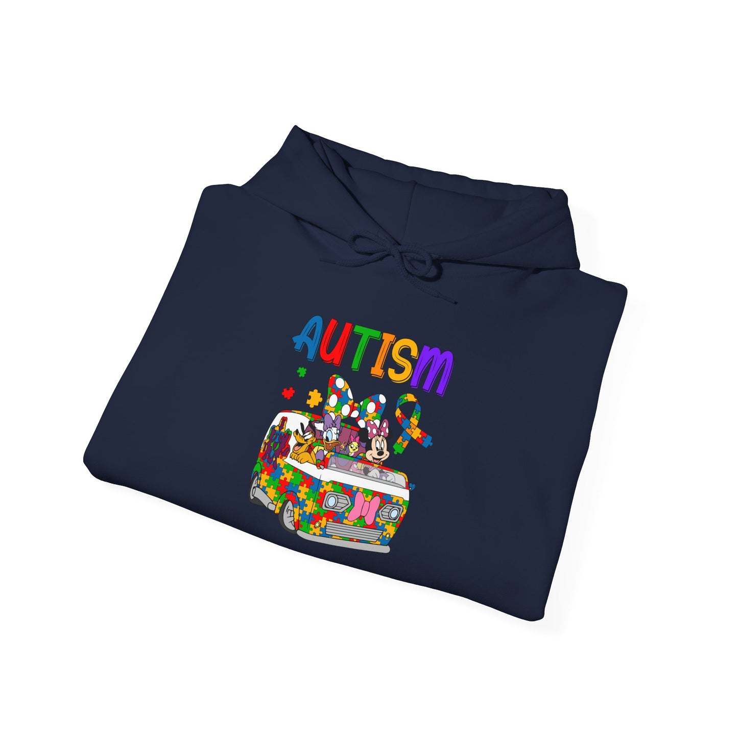Autism Awareness Puzzle Heart Hoodie — Colorful Support Sweatshirt