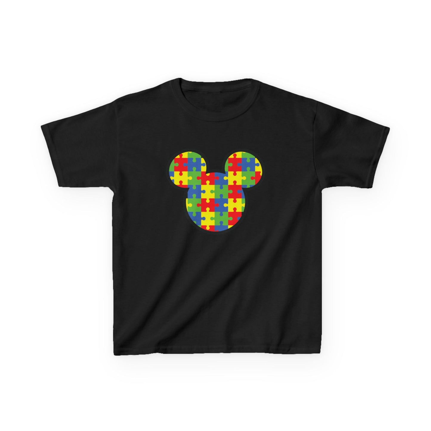 Colorful Puzzle Mickey Mouse Kids Tee