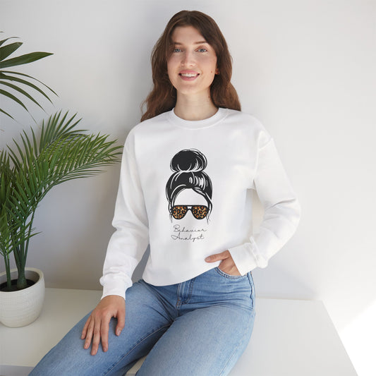 Behavior Analyst Bun Crewneck Sweatshirt