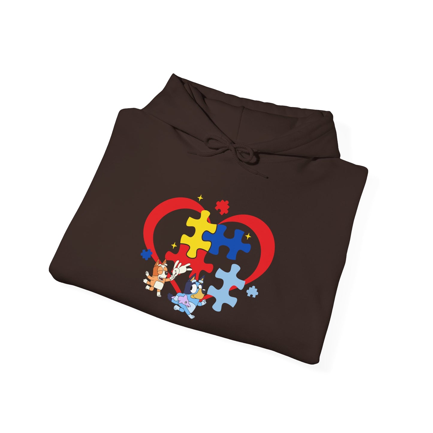 Autism Awareness Puzzle Heart Hoodie — Support & Love Sweatshirt