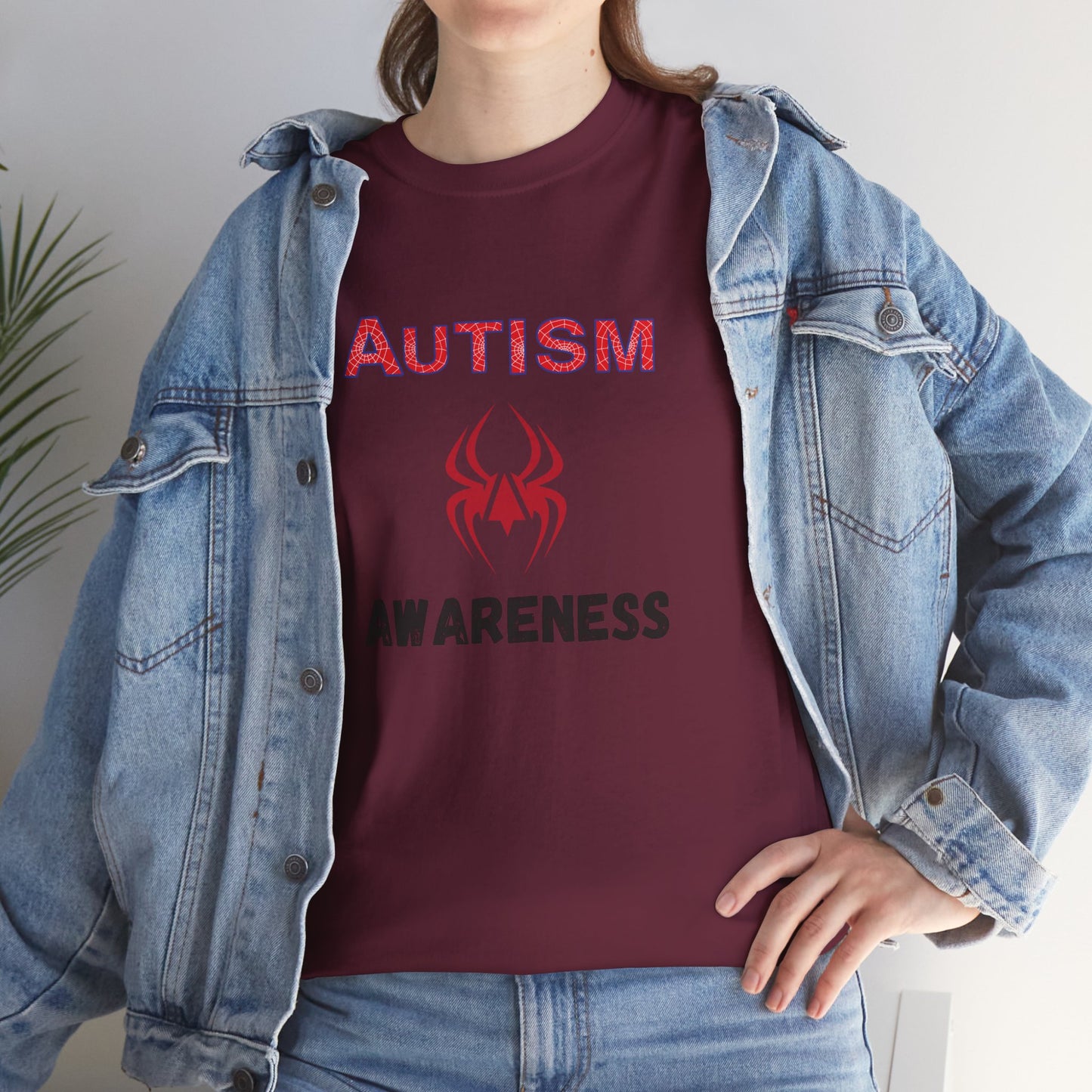 Autism Awareness Unisex Heavy Cotton Tee, Support Tee, Gift for Autism Awareness Month, Comfortable Cotton Shirt, Awareness Apparel