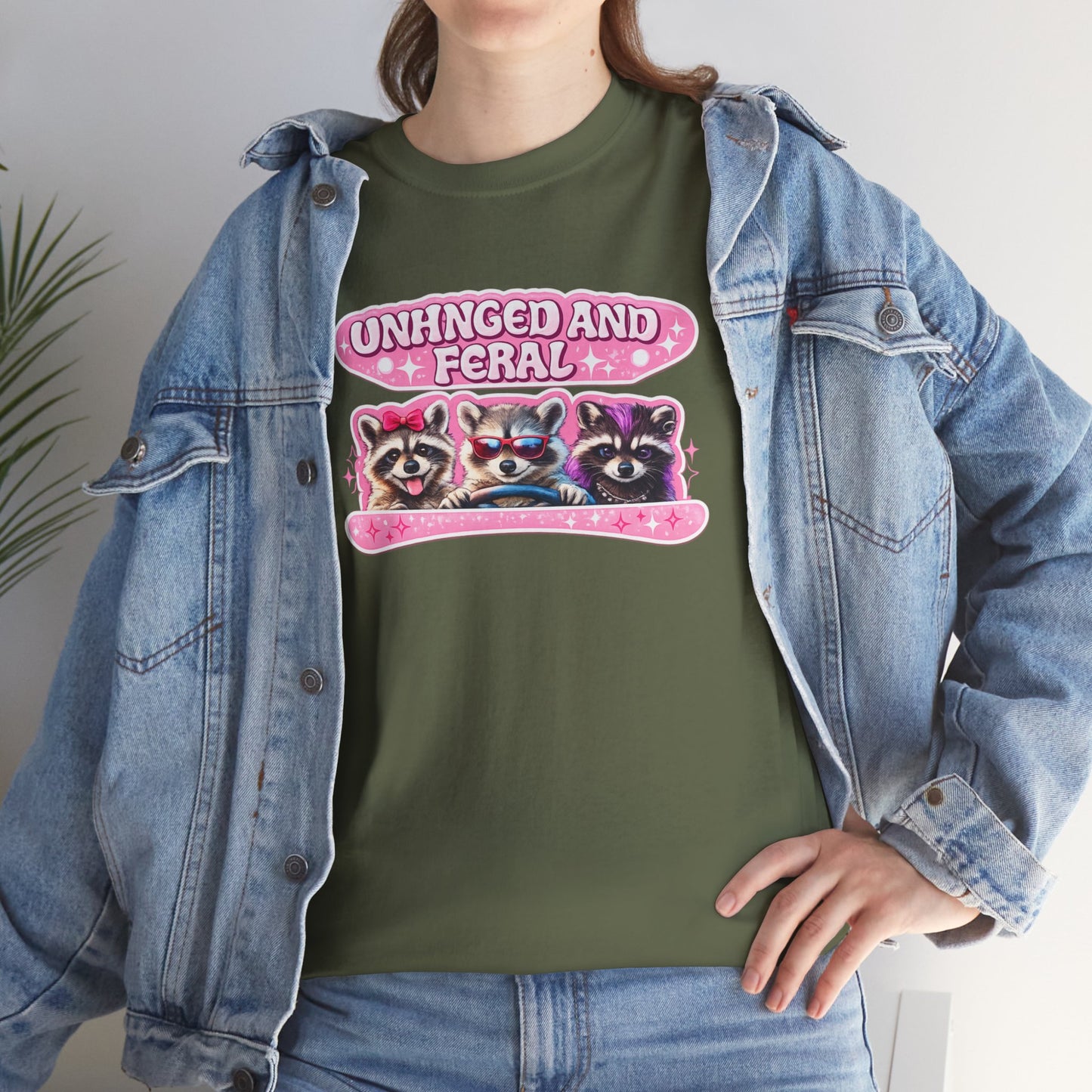 Unhinged and Feral Raccoon Tee