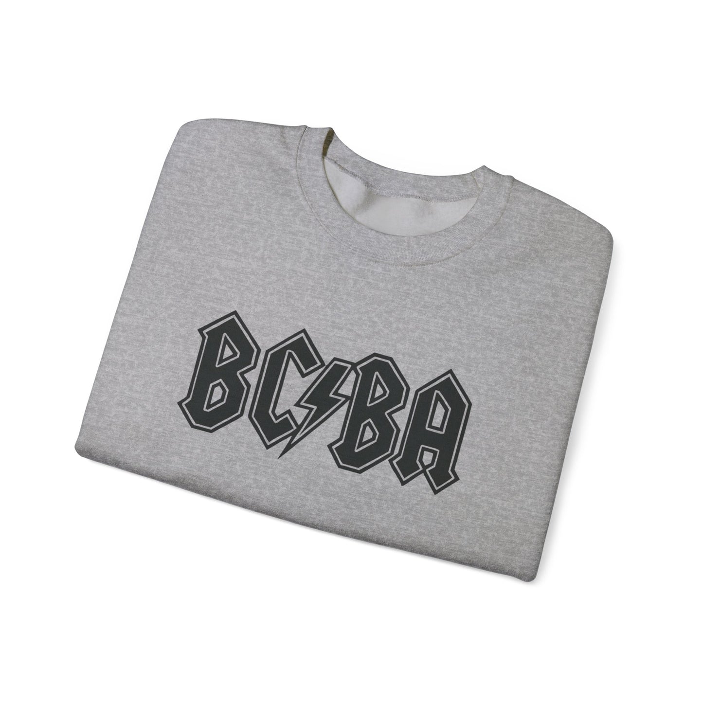 Sweatshirt — BCBA Lightning Logo Crewneck (Rock Band Vintage Style)
