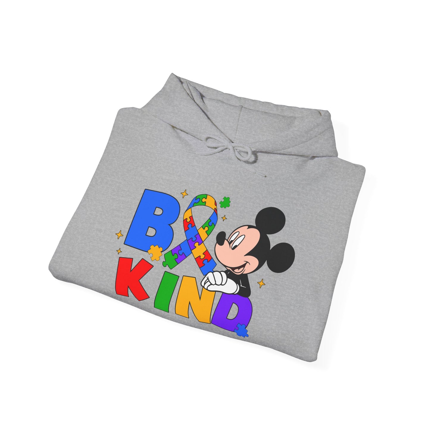 Be Kind Hoodie — Rainbow Ribbon Mickey Mouse Anti-Bullying Sweatshirt