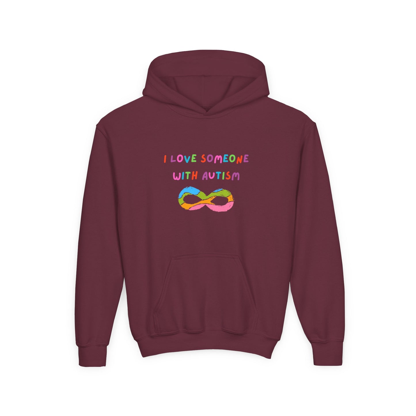 Autism Awareness Youth Hoodie - I Love Someone with Autism