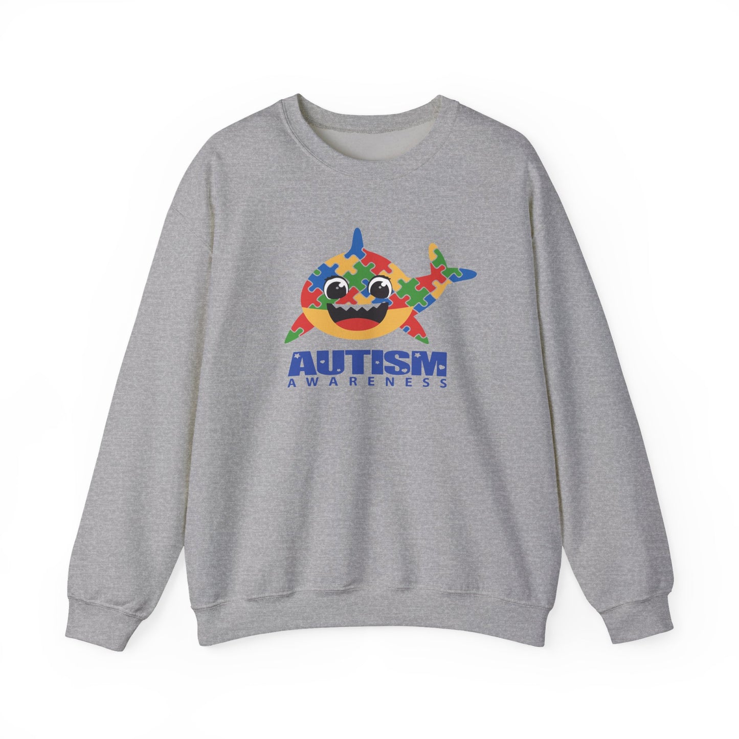 Baby Shark Autism Awareness Crewneck Sweatshirt