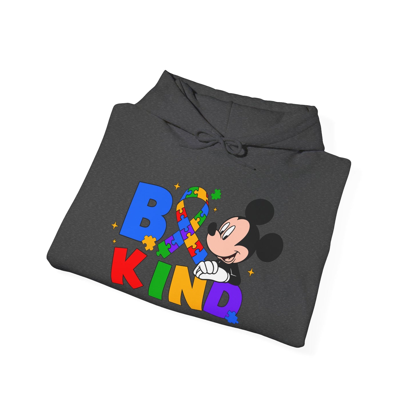 Be Kind Hoodie — Rainbow Ribbon Mickey Mouse Anti-Bullying Sweatshirt