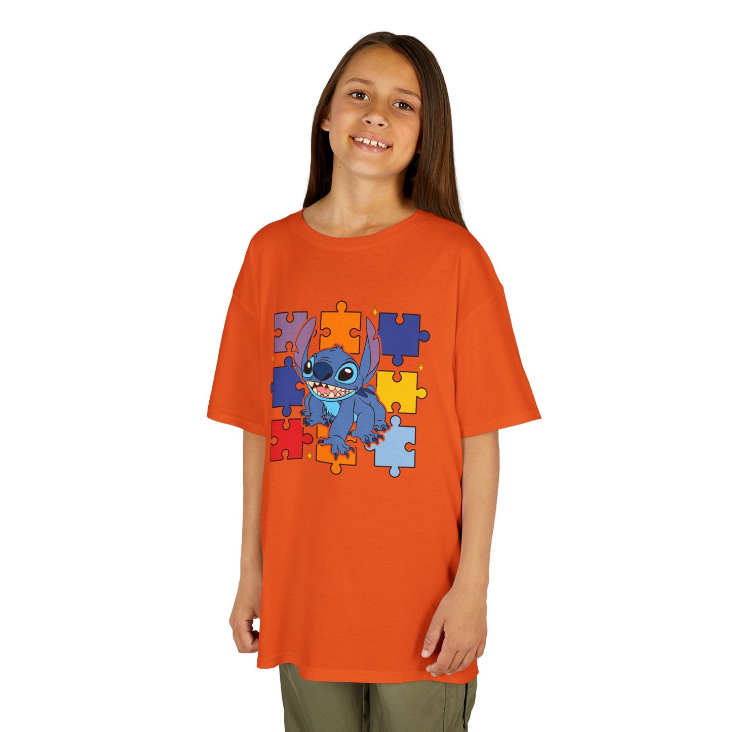 Autism Puzzle Stitch Kids Tee