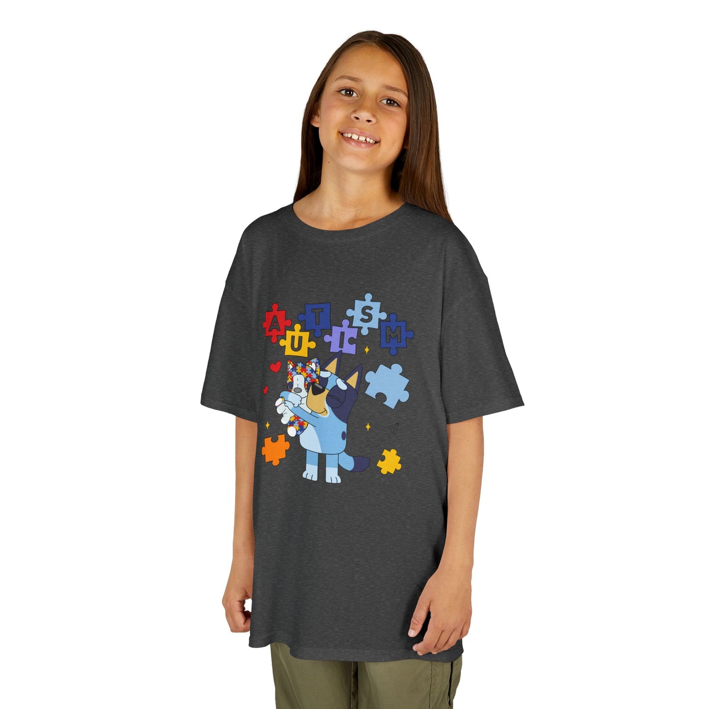 Autism Awareness Kids Tee — Cute Puzzle-Piece Unicorn Design