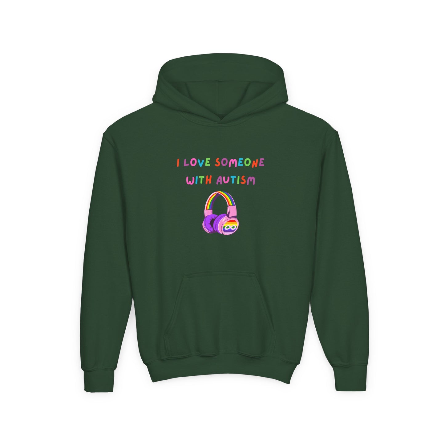 Autism Awareness Youth Hoodie - I Love Someone with Autism