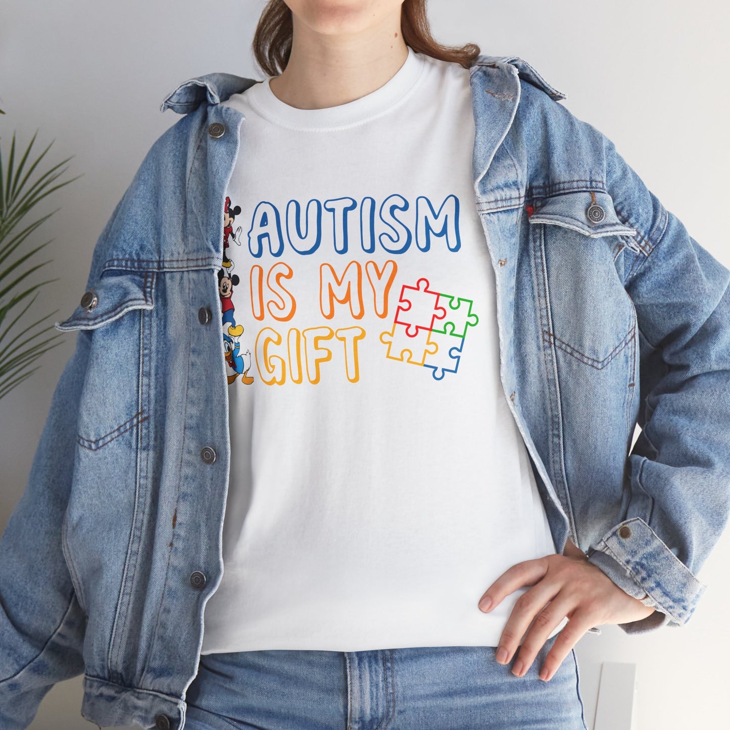 Autism Is My Gift T-Shirt — Colorful Puzzle Piece Awareness Tee