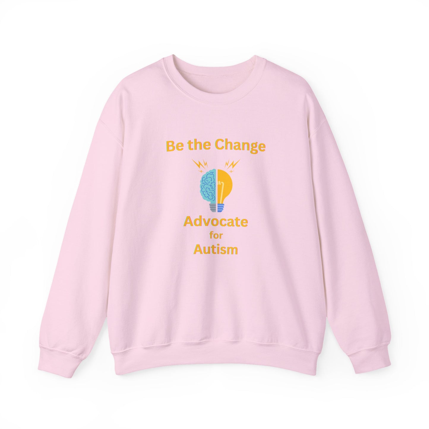 Advocate for Autism Crewneck Sweatshirt — "Be the Change" Awareness Pullover