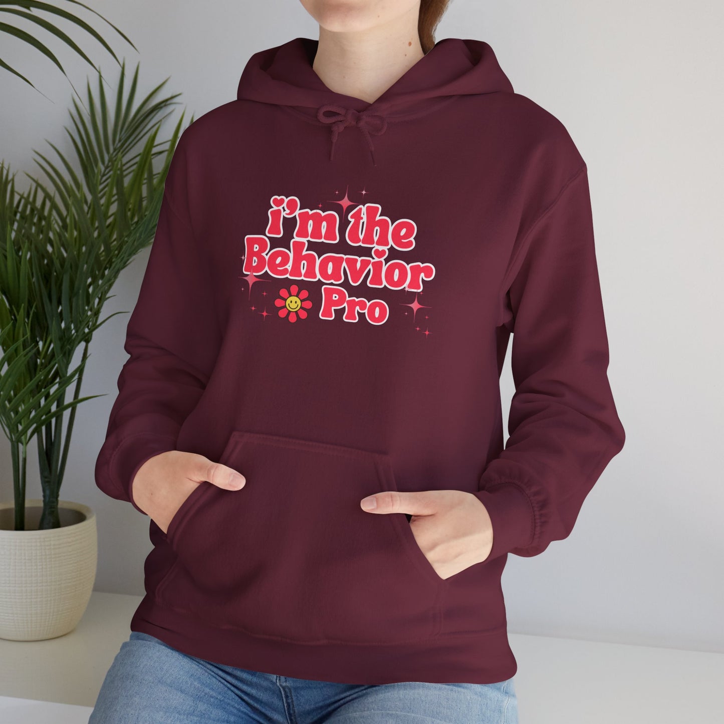 Behavior Pro Hoodie — Retro Flower "I'm the Behavior Pro"