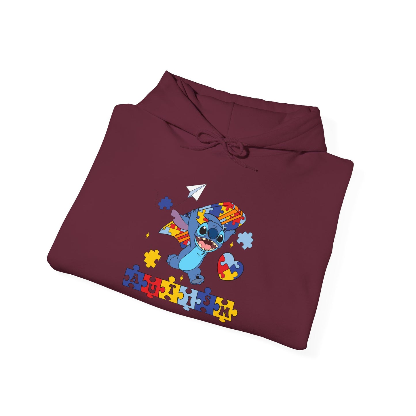 Autism Awareness Puzzle-Heart Hoodie – Colorful Support Sweatshirt