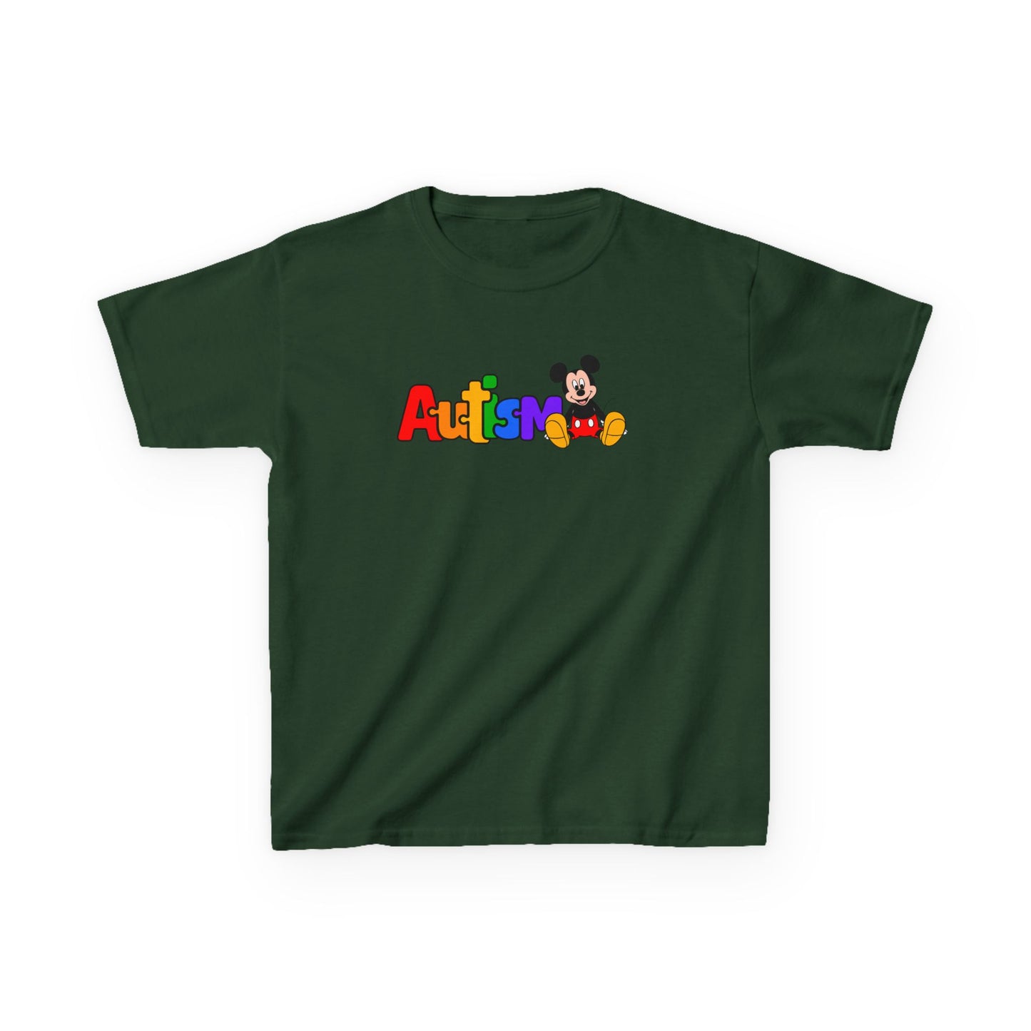 Kids T-Shirt — Colorful 'Autism' Rainbow Design