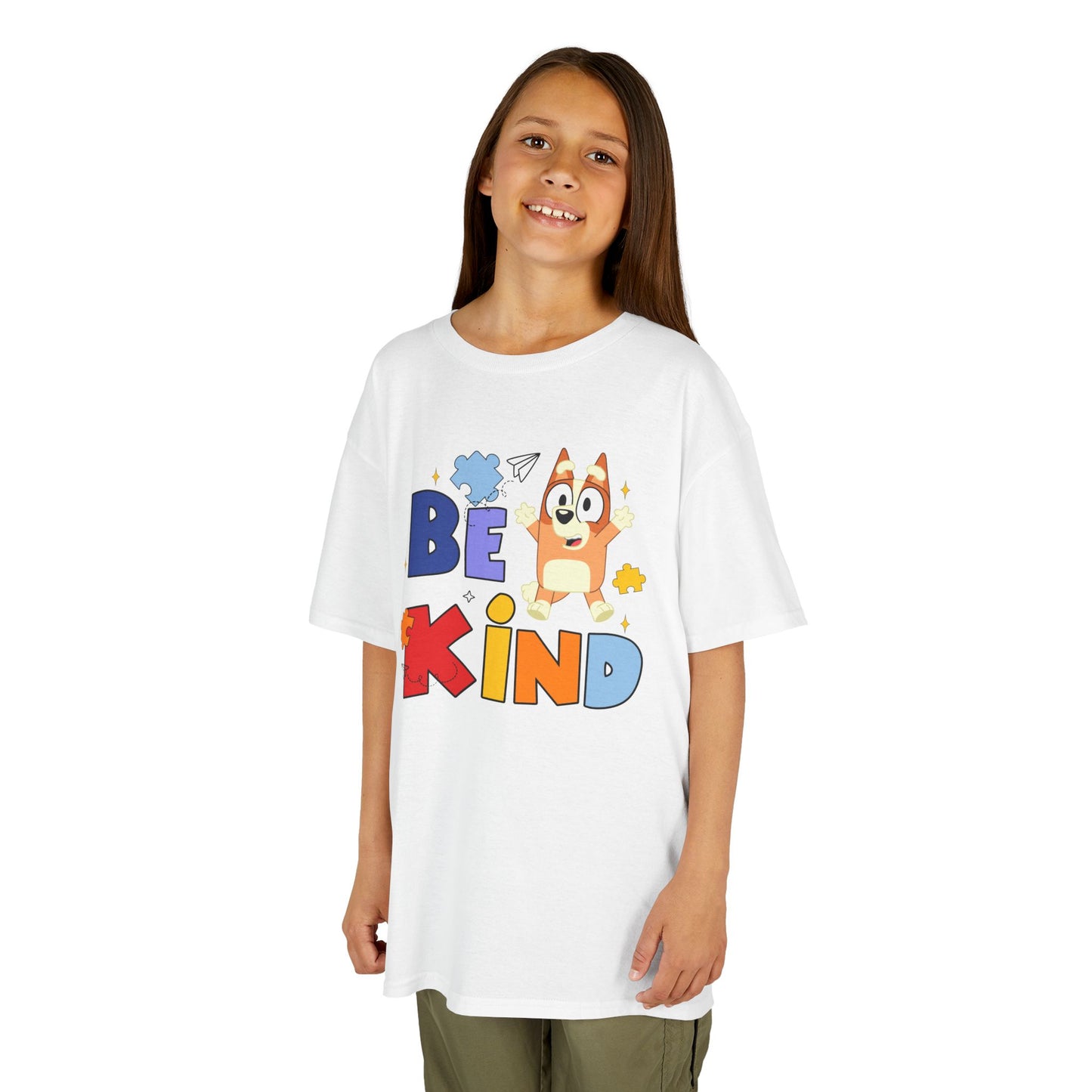 Kids Autism Awareness T-Shirt — Colorful Puzzle Heart Design