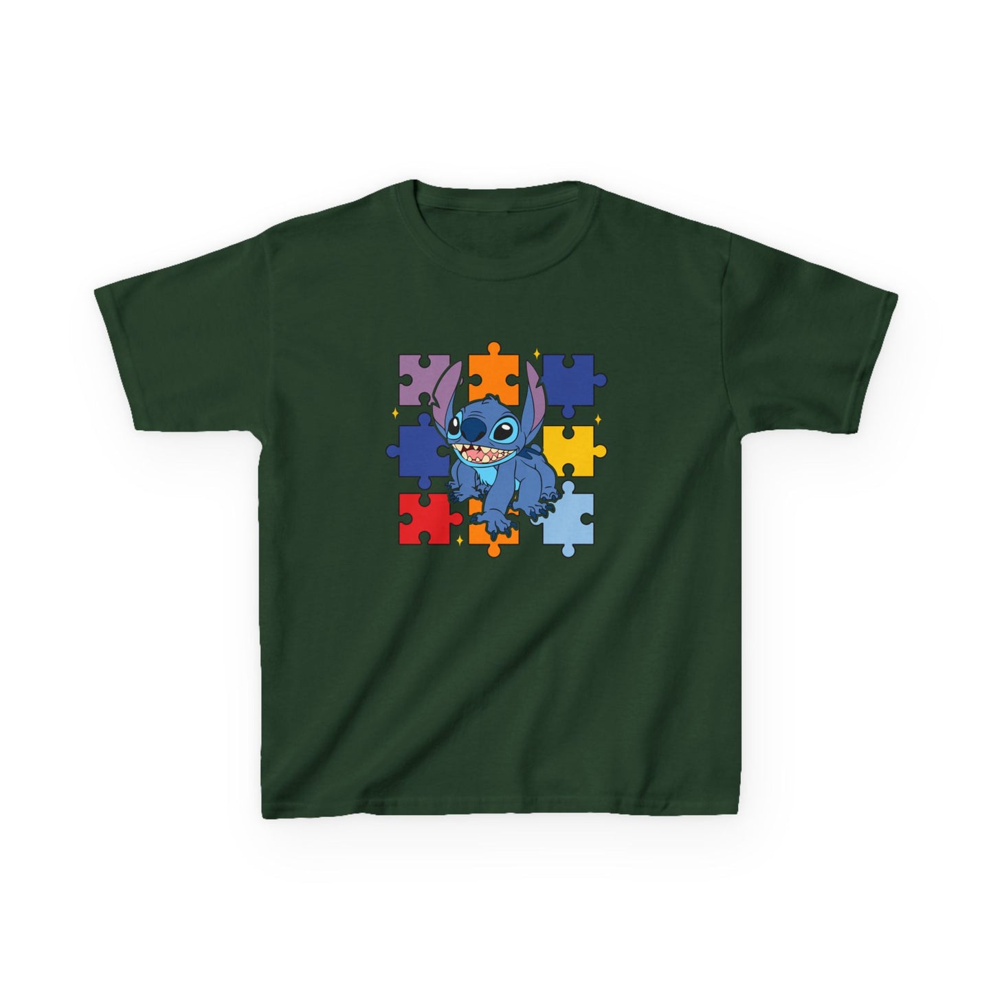 Autism Puzzle Stitch Kids Tee