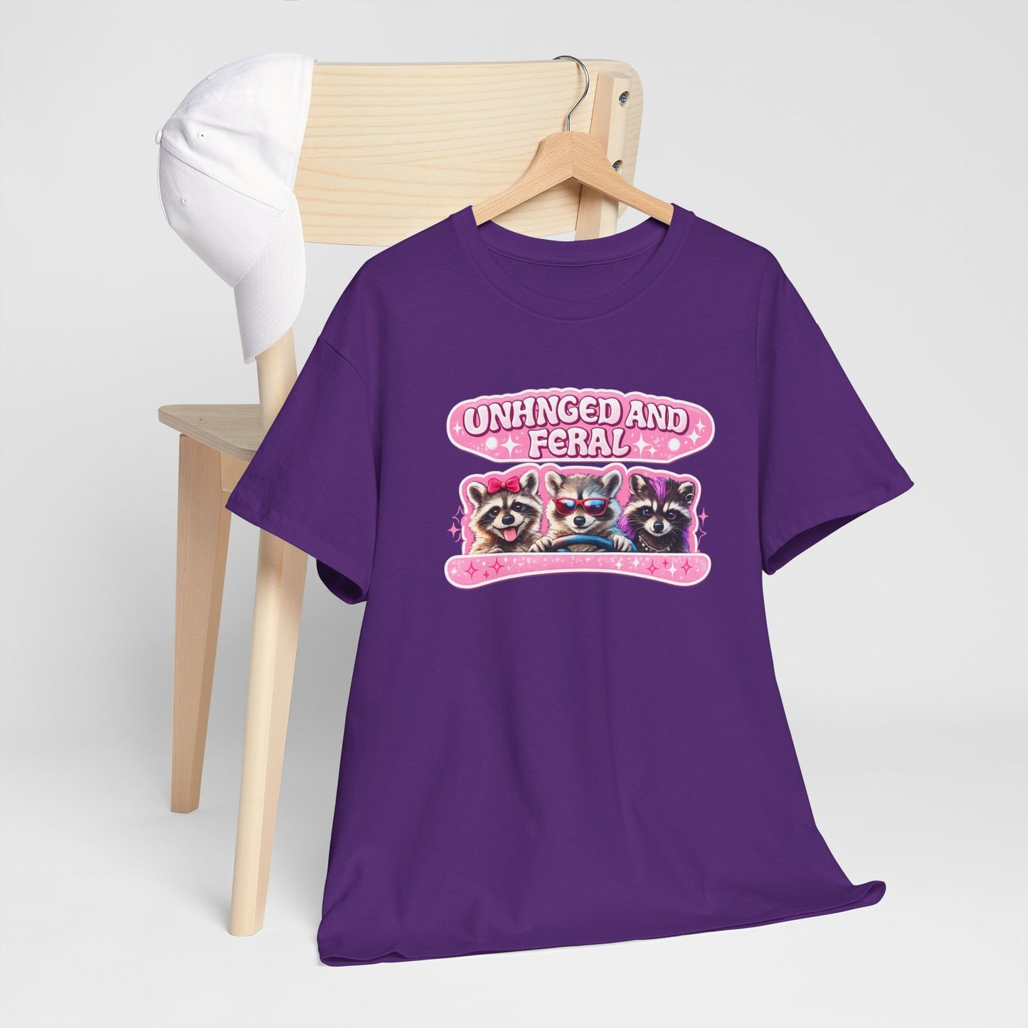 Unhinged and Feral Raccoon Tee