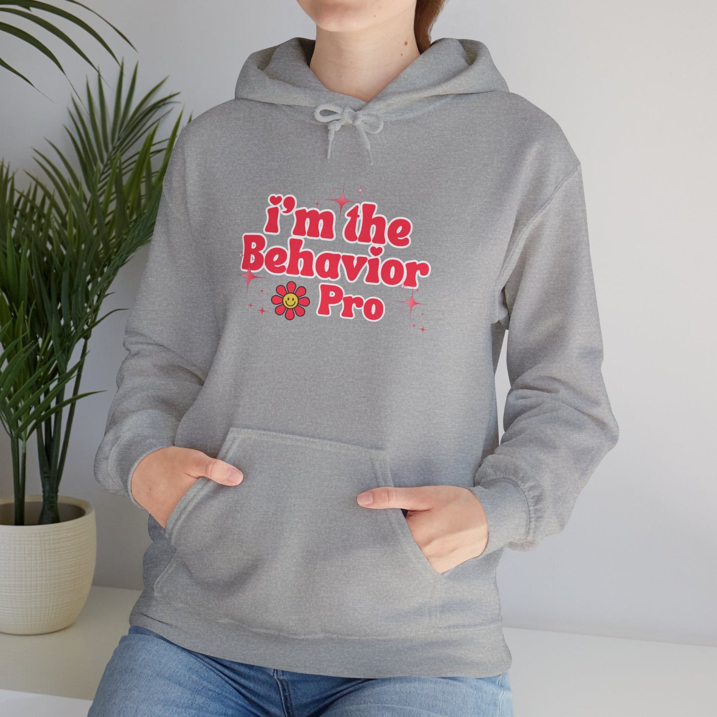 Behavior Pro Hoodie — Retro Flower "I'm the Behavior Pro"