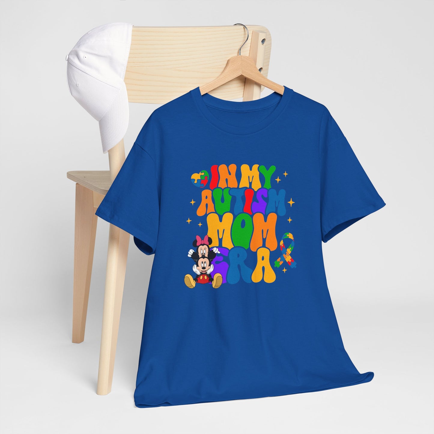 Autism Era Mom T-Shirt – Colorful Puzzle Heart Awareness Tee