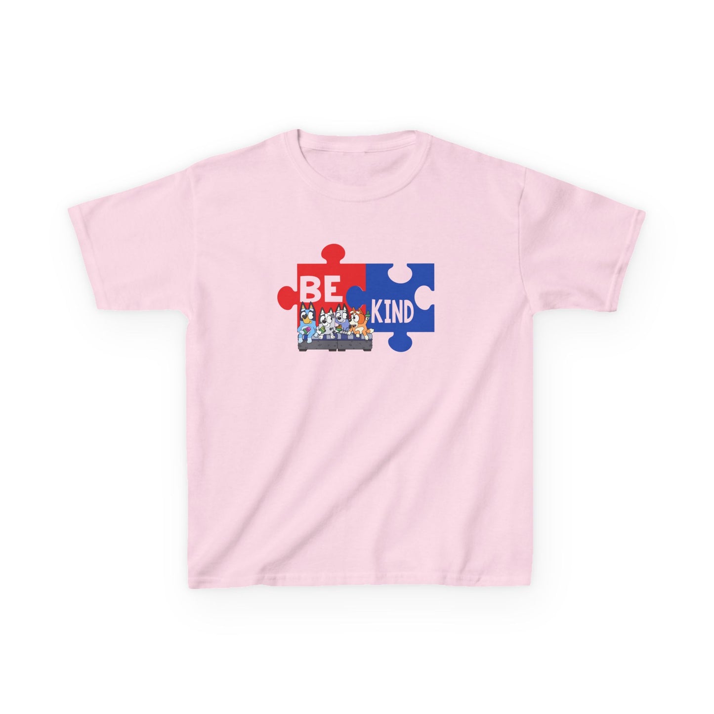 Kids T-Shirt — 'Be Kind' Puzzle Piece Autism Awareness Tee